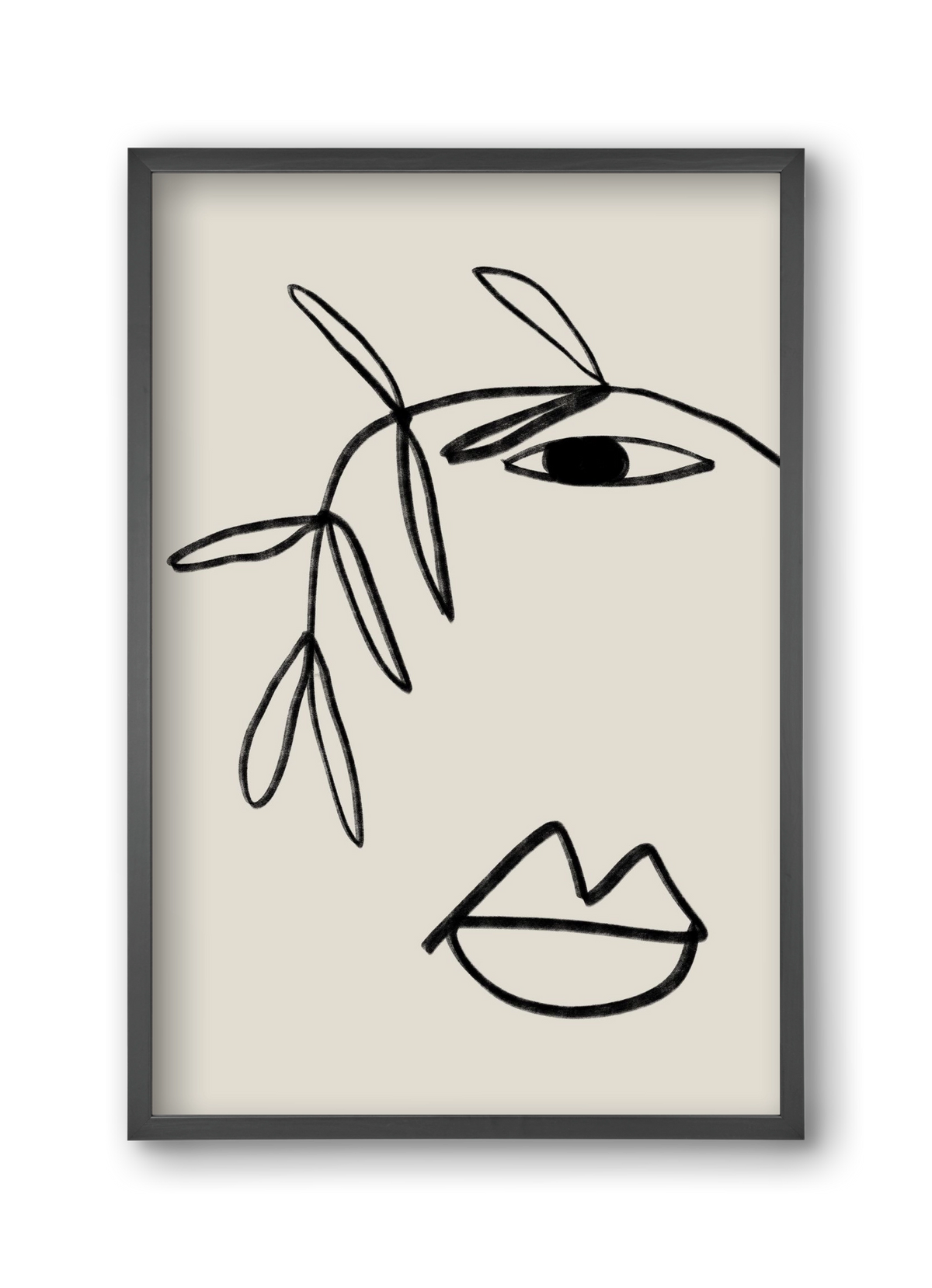 Plant Portrait, 30x45 cm (30x45 cm), Fekete keret