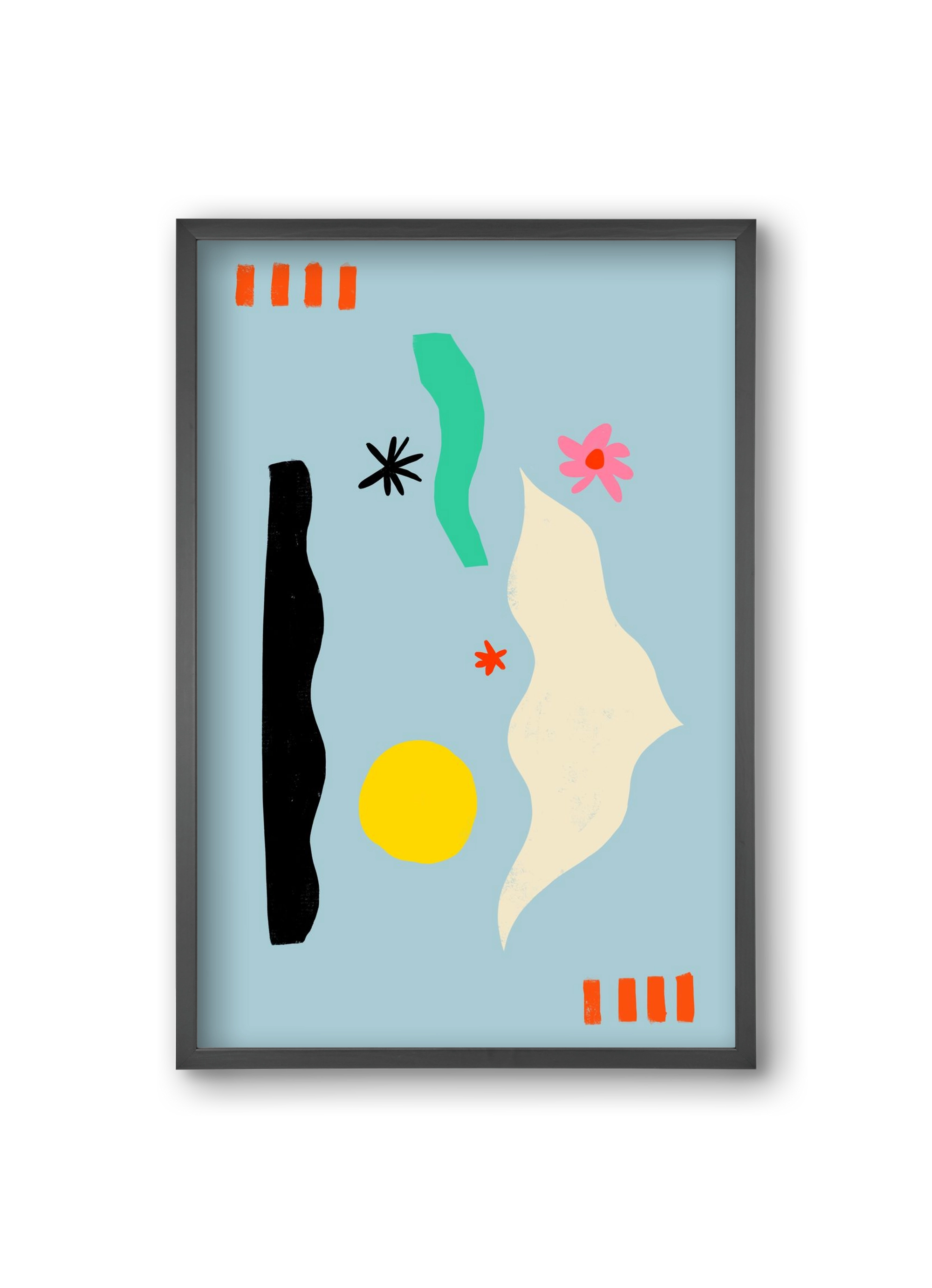 Flower Eyes, 20x30 cm (20x30 cm), Fekete keret