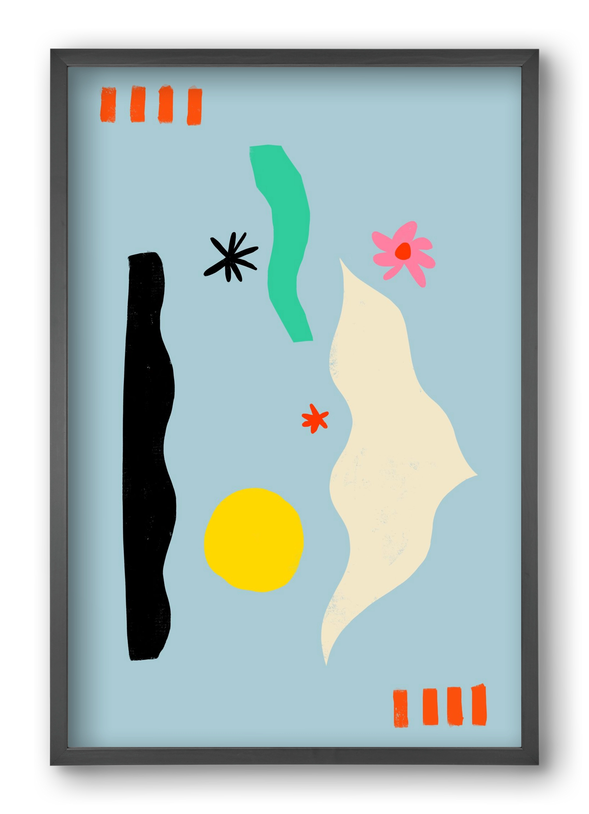 Flower Eyes, 40x60 cm (40x60 cm), Fekete keret