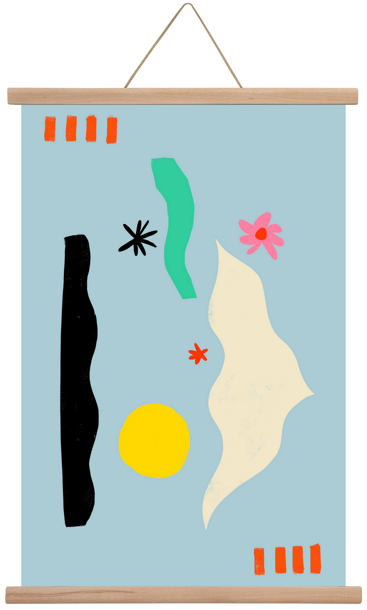 Flower Eyes, 40x60 cm (40x60 cm), Tölgy akasztó