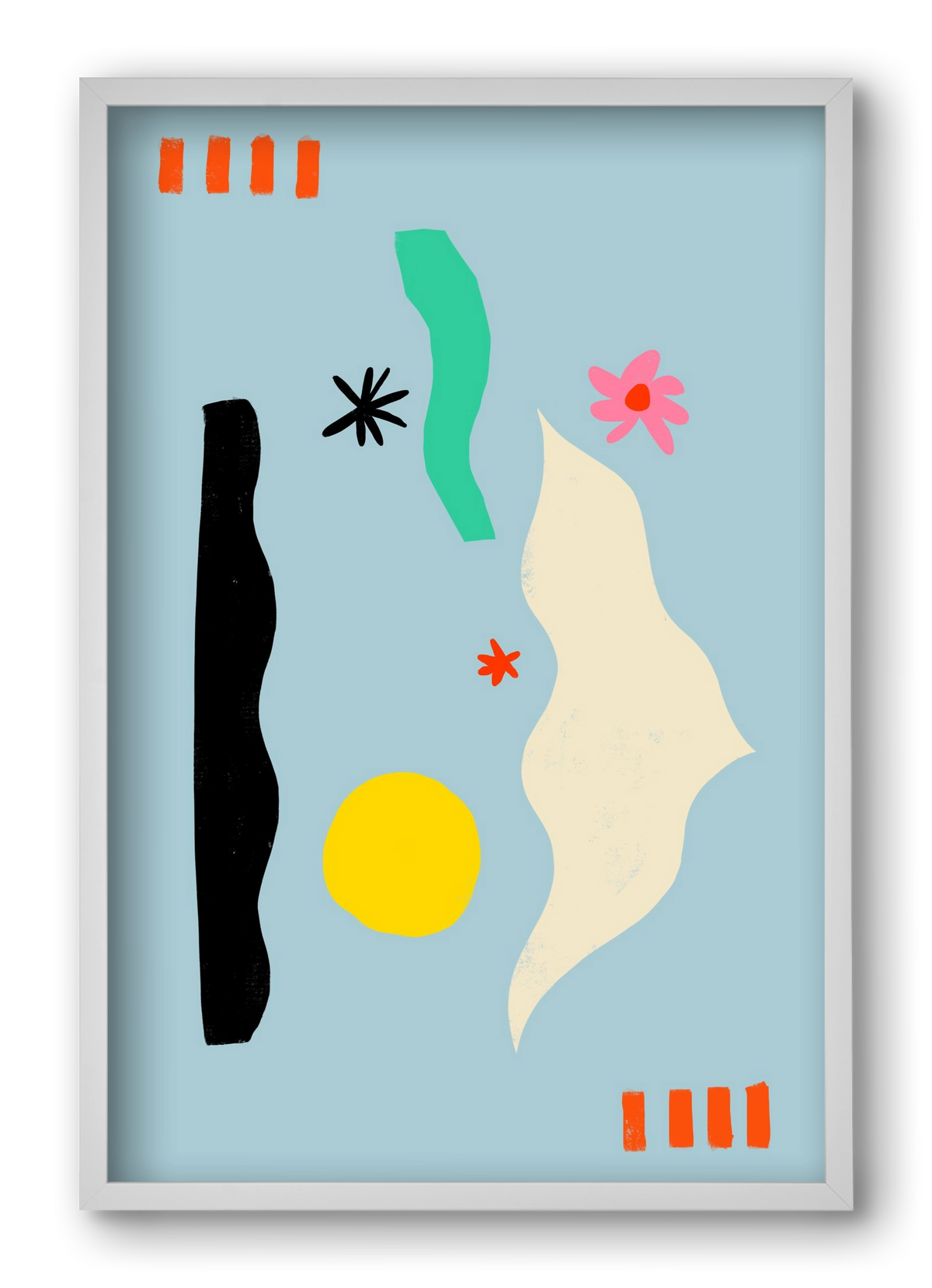 Flower Eyes, 40x60 cm (40x60 cm), Fehér keret