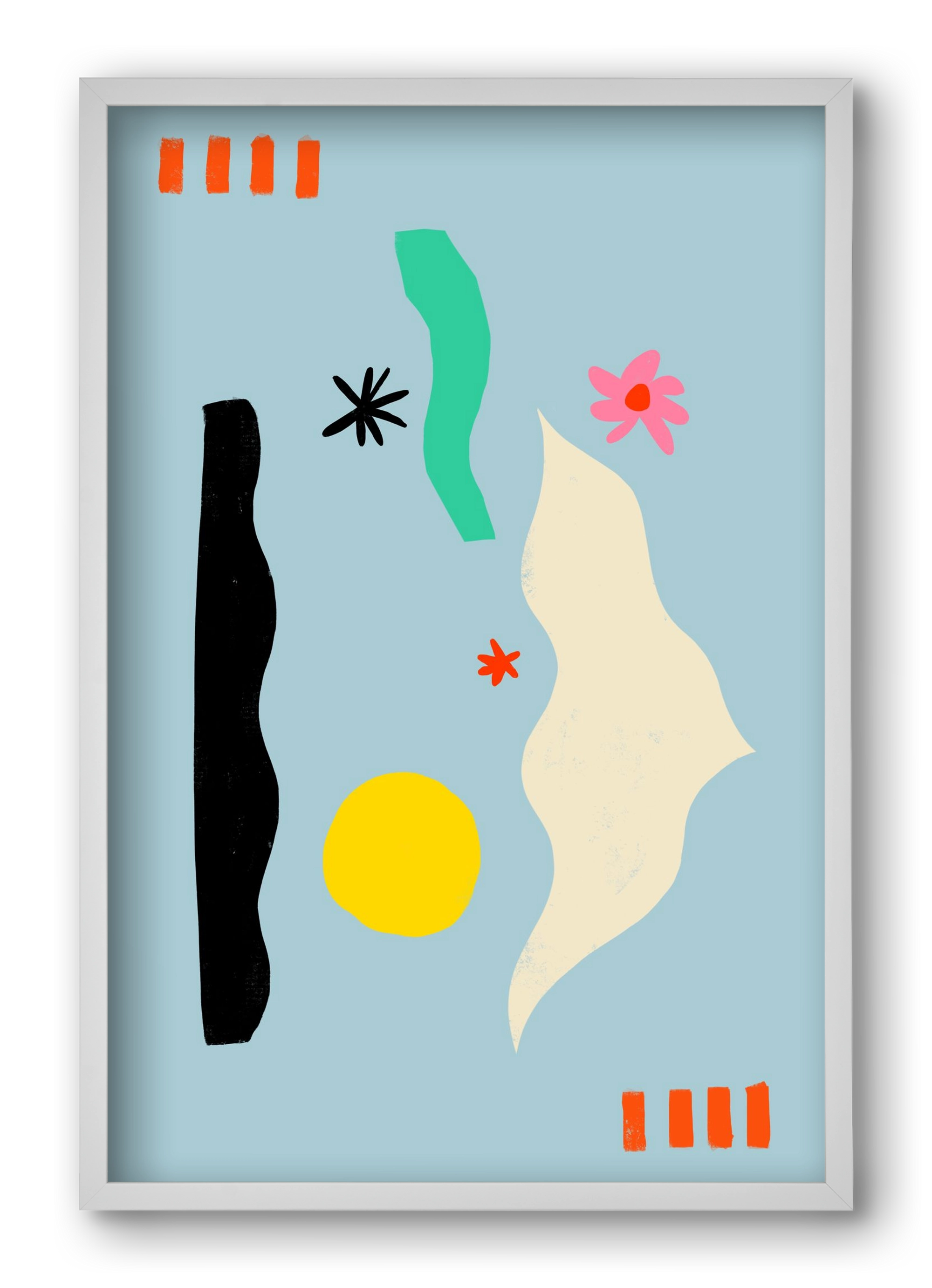 Flower Eyes, 40x60 cm (40x60 cm), Fehér keret