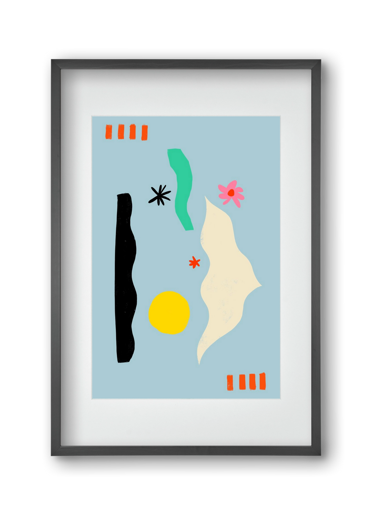 Flower Eyes, 30x45 cm (20x30 cm), Fekete keret, paszpartuval