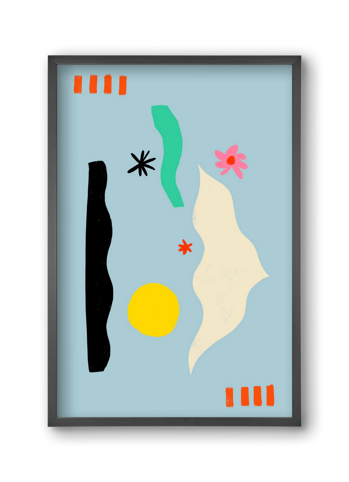 Flower Eyes, 30x45 cm (30x45 cm), Fekete keret