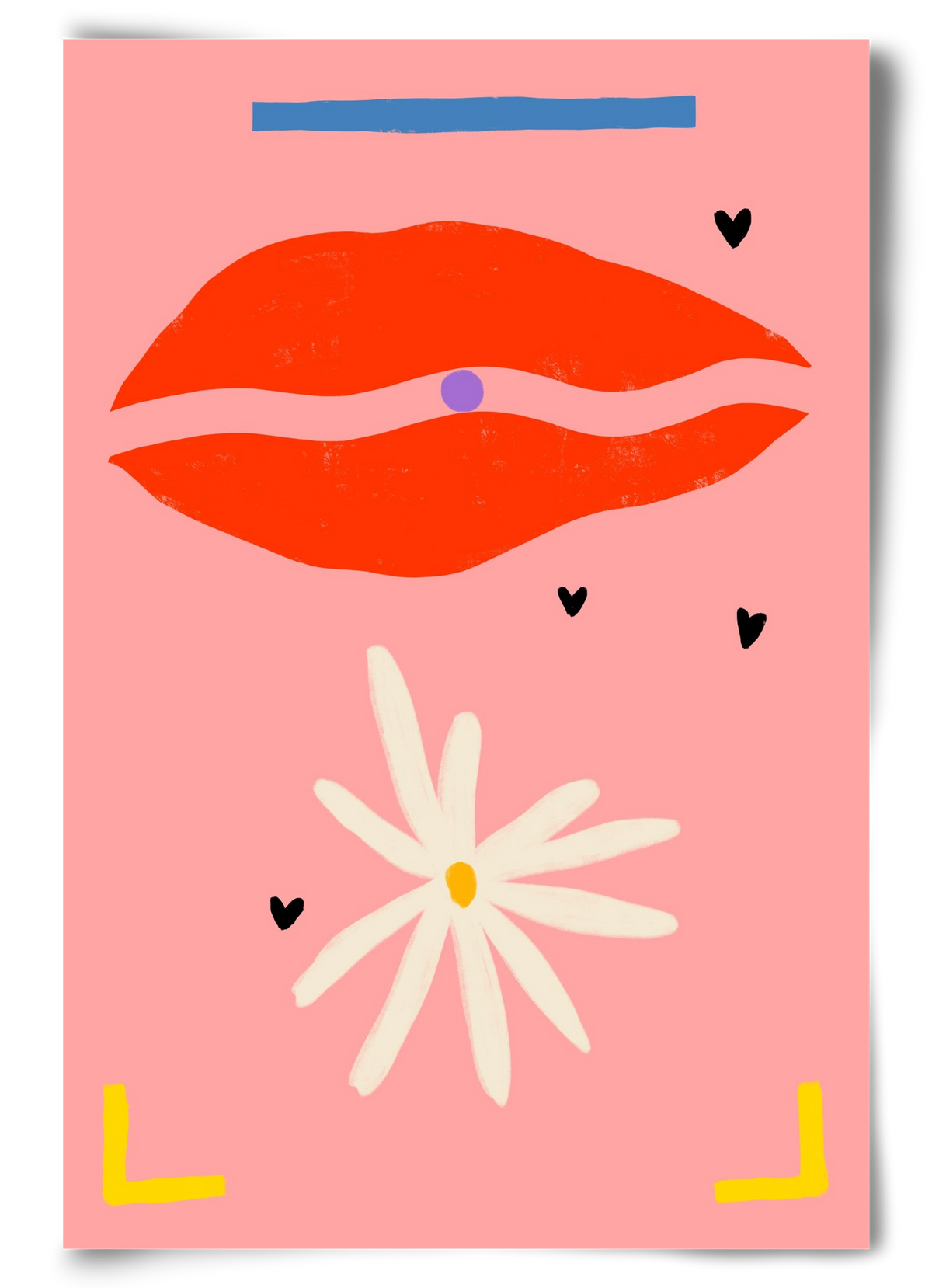 PEARL AND DAISY, 60x90 cm, Keret nélkül