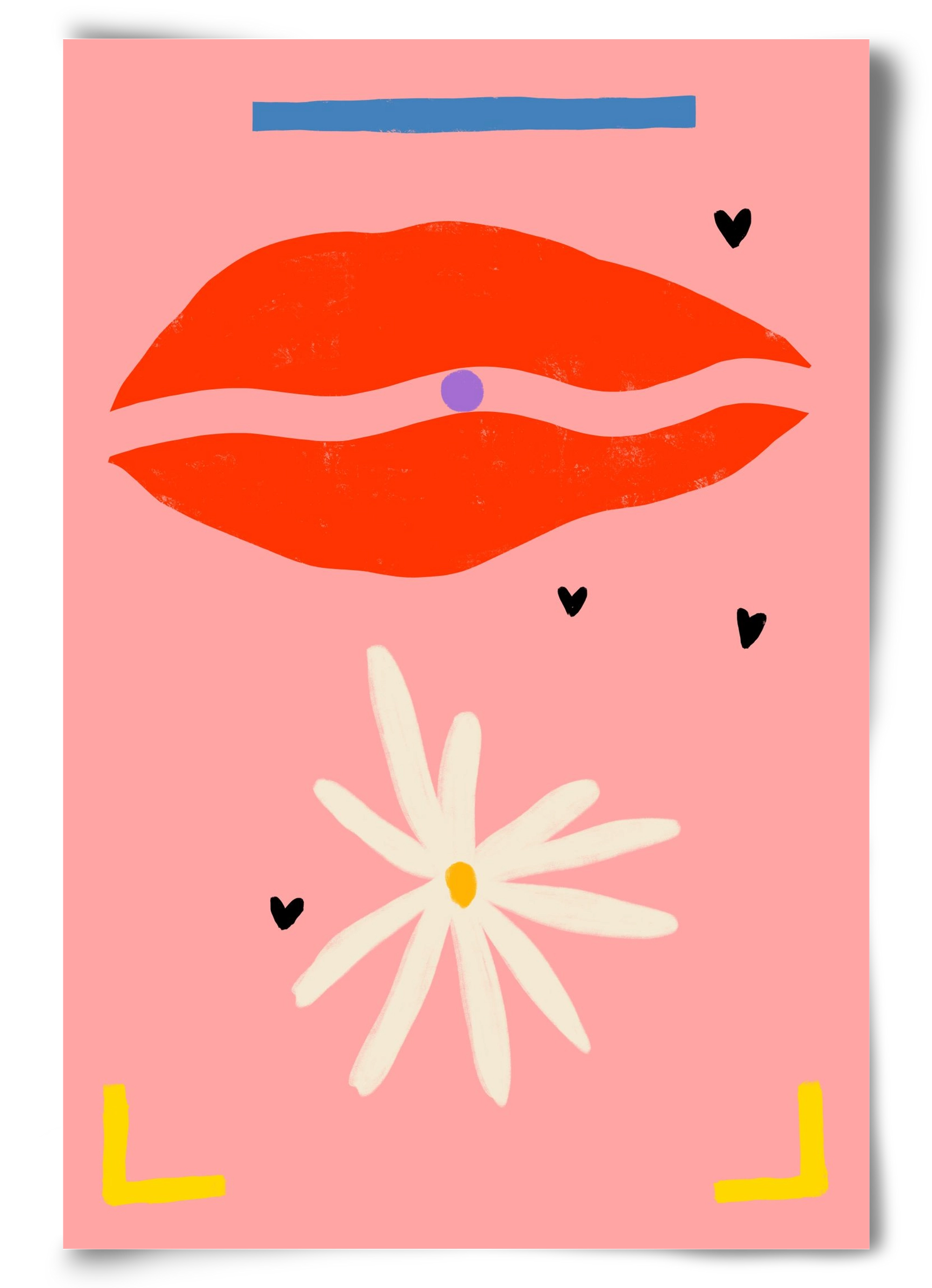 PEARL AND DAISY, 60x90 cm, Keret nélkül