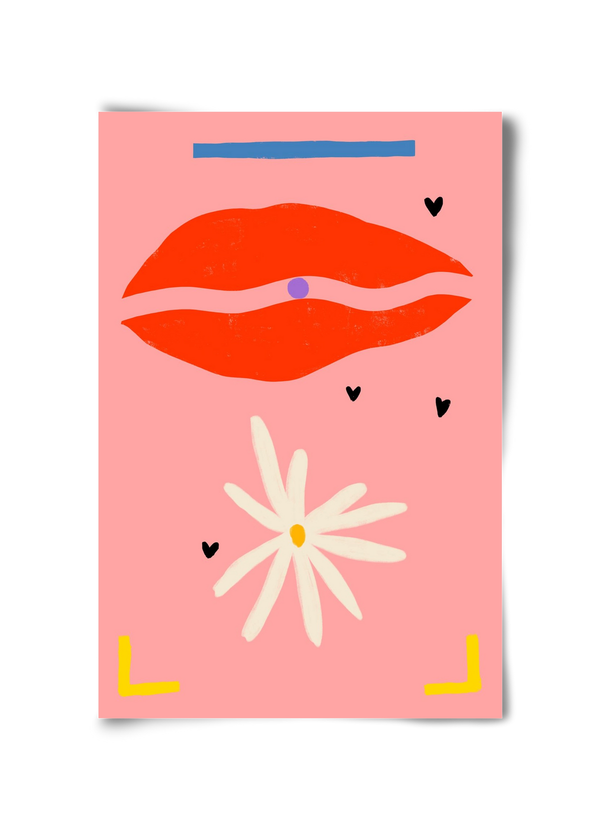 PEARL AND DAISY, 30x45 cm, Keret nélkül