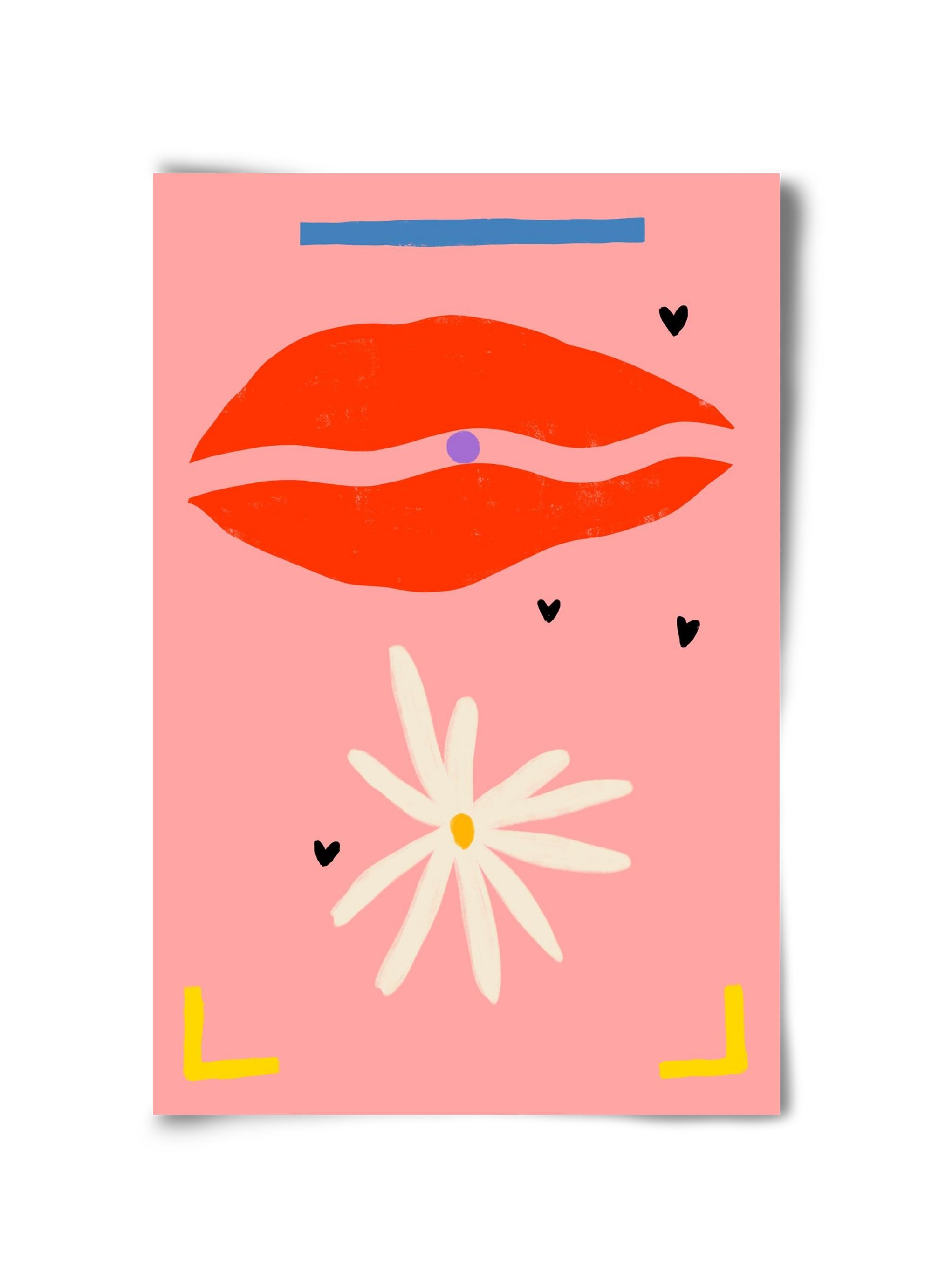 PEARL AND DAISY, 30x45 cm, Keret nélkül