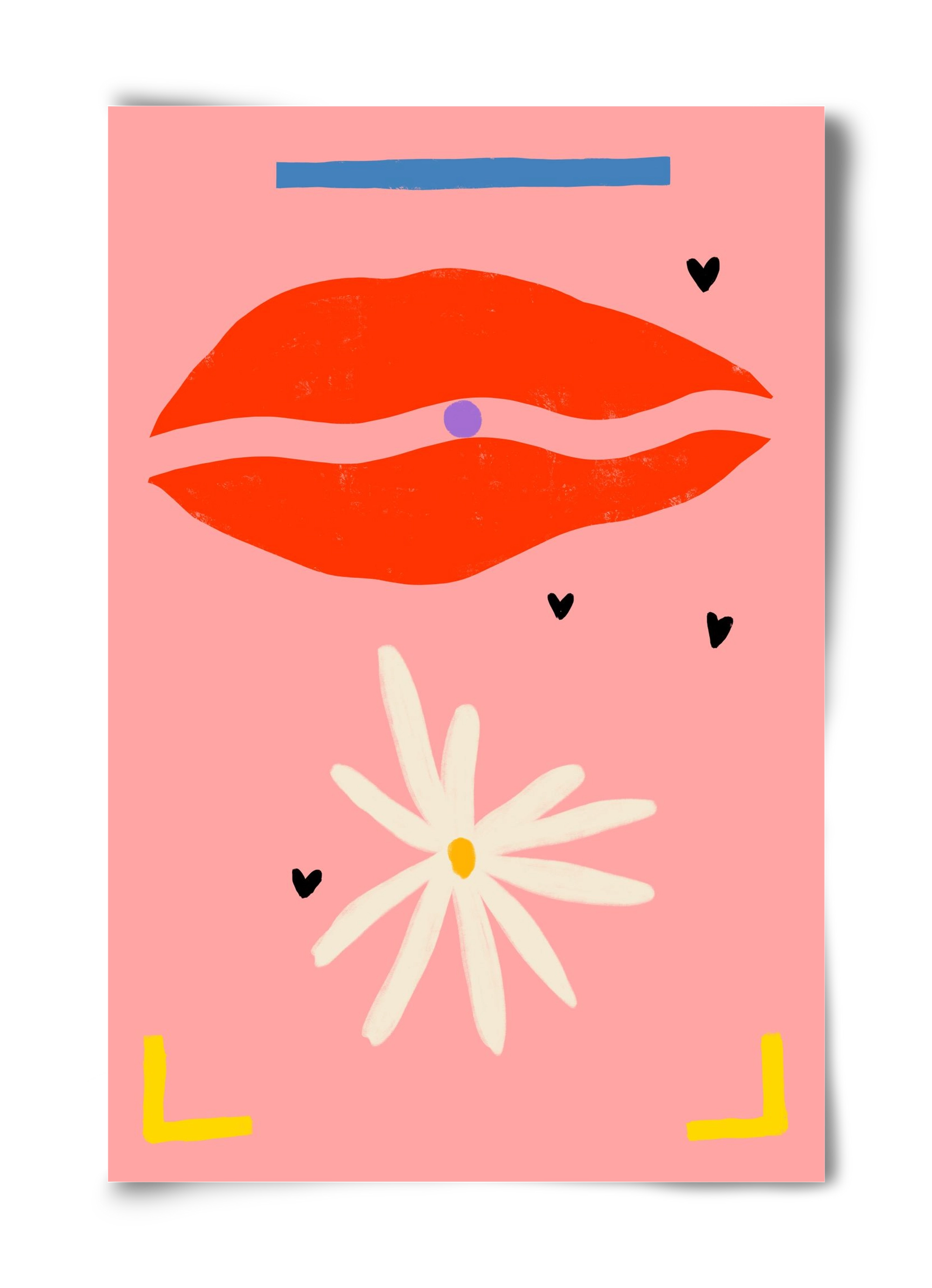 PEARL AND DAISY, 40x60 cm, Keret nélkül