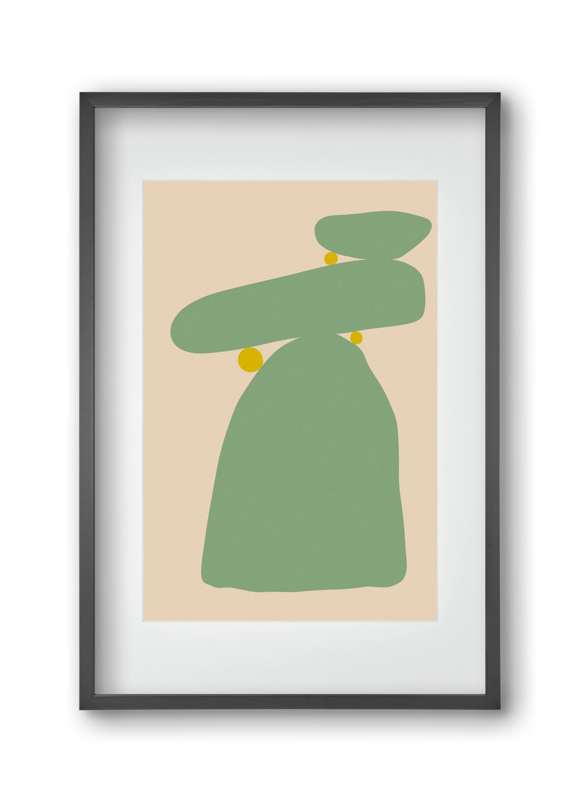 CONNECTION, 30x45 cm (20x30 cm), Fekete keret, paszpartuval