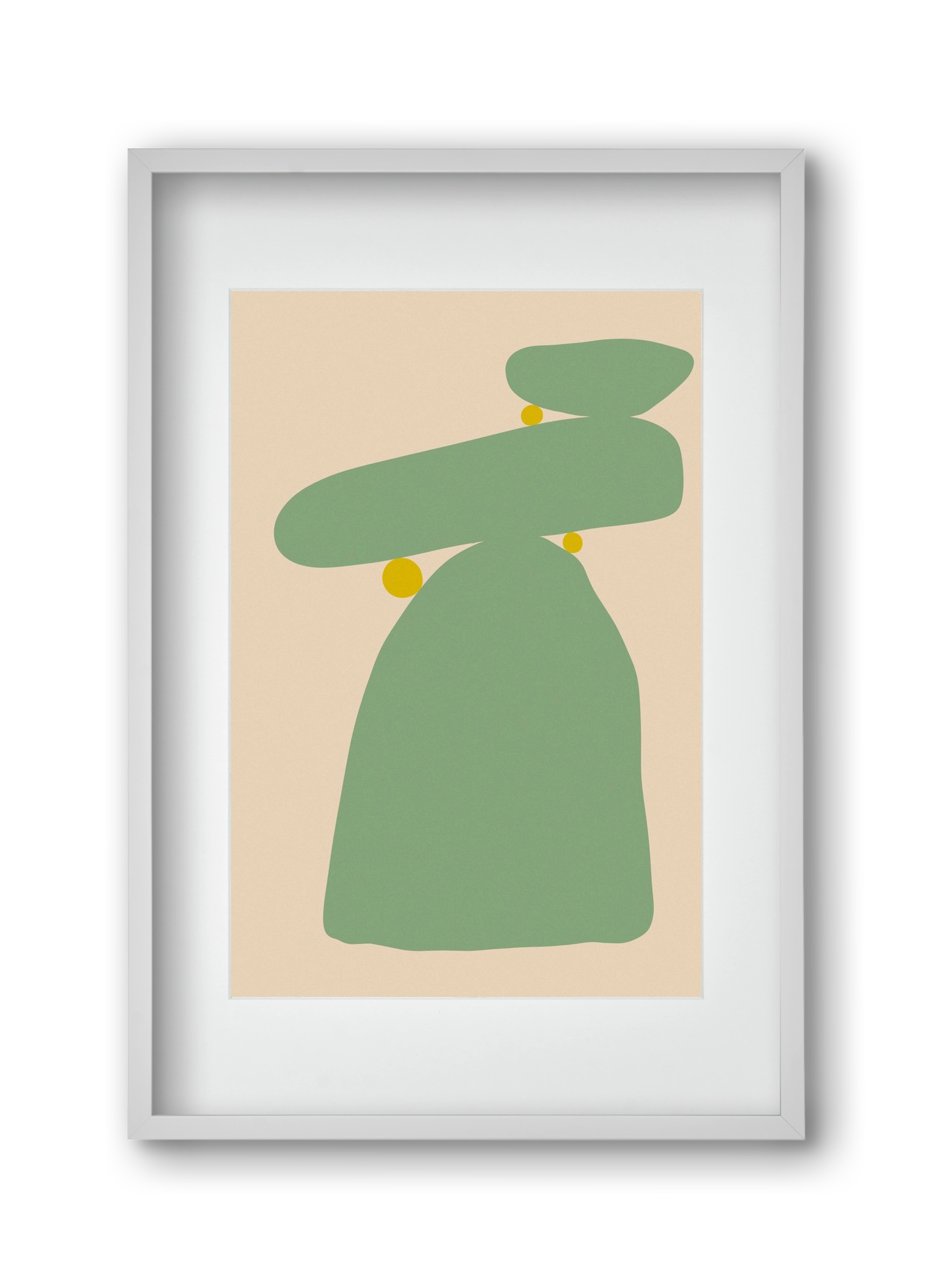 CONNECTION, 30x45 cm (20x30 cm), Fehér keret, paszpartuval