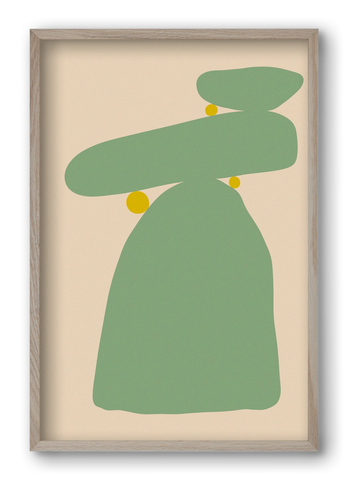 CONNECTION, 40x60 cm (40x60 cm), Tölgy keret