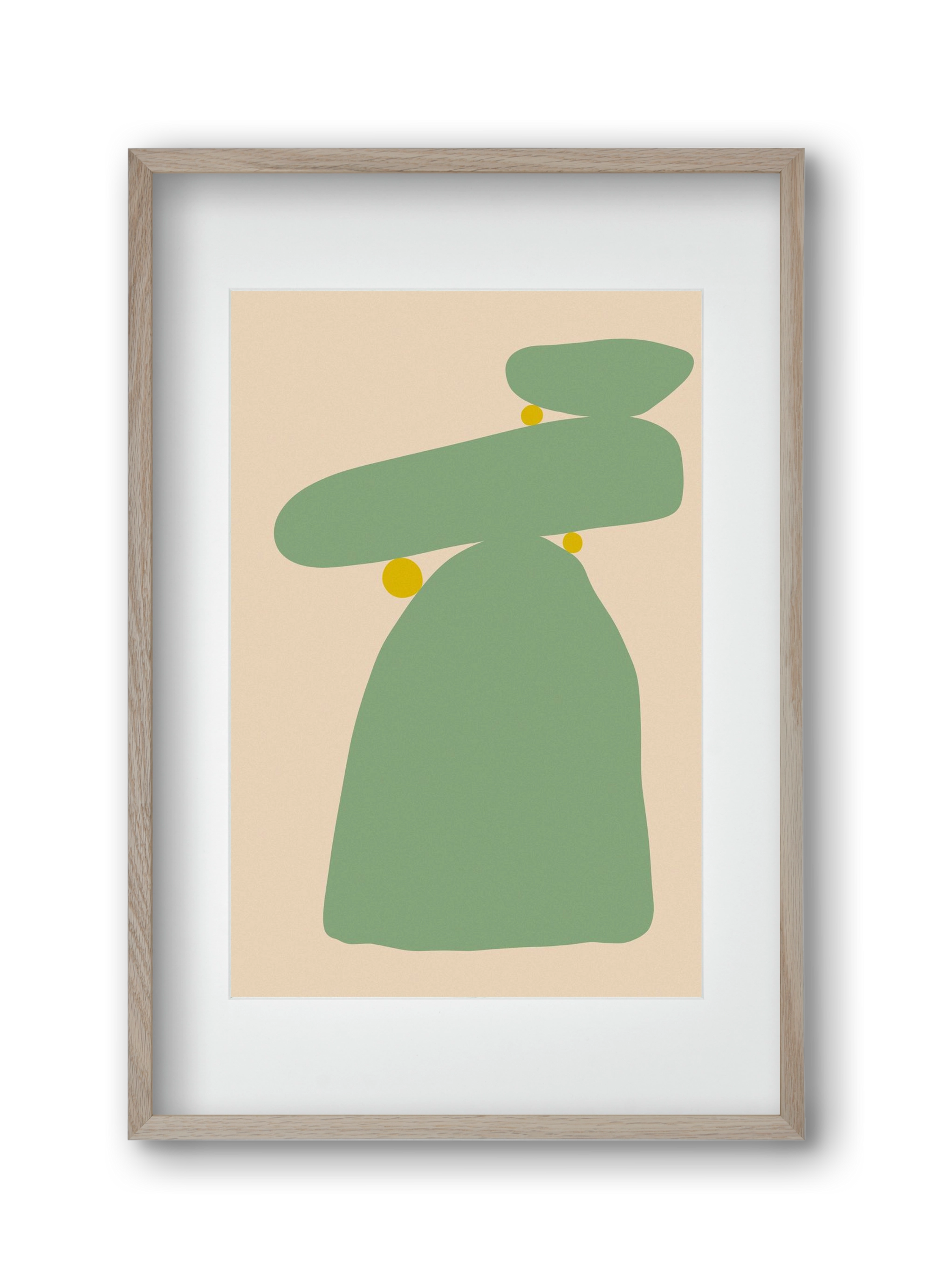 CONNECTION, 30x45 cm (20x30 cm), Tölgy keret, paszpartuval