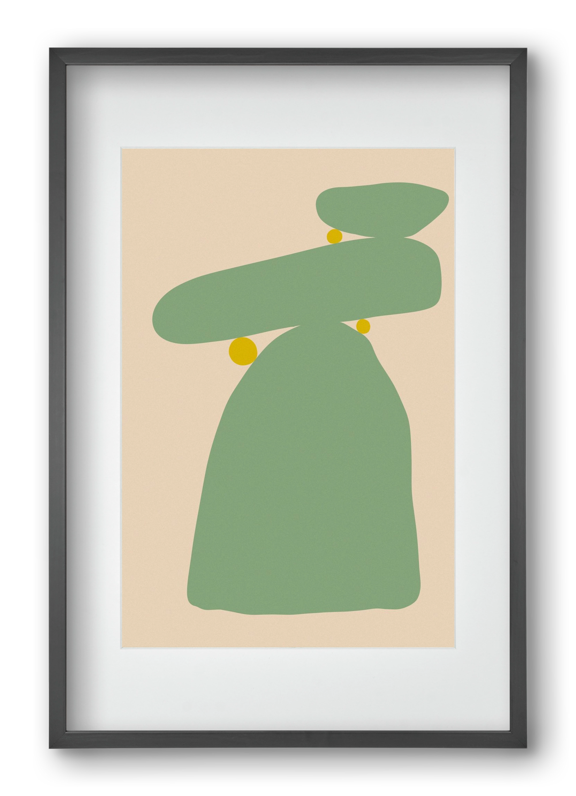 CONNECTION, 40x60 cm (30x45 cm), Fekete keret, paszpartuval