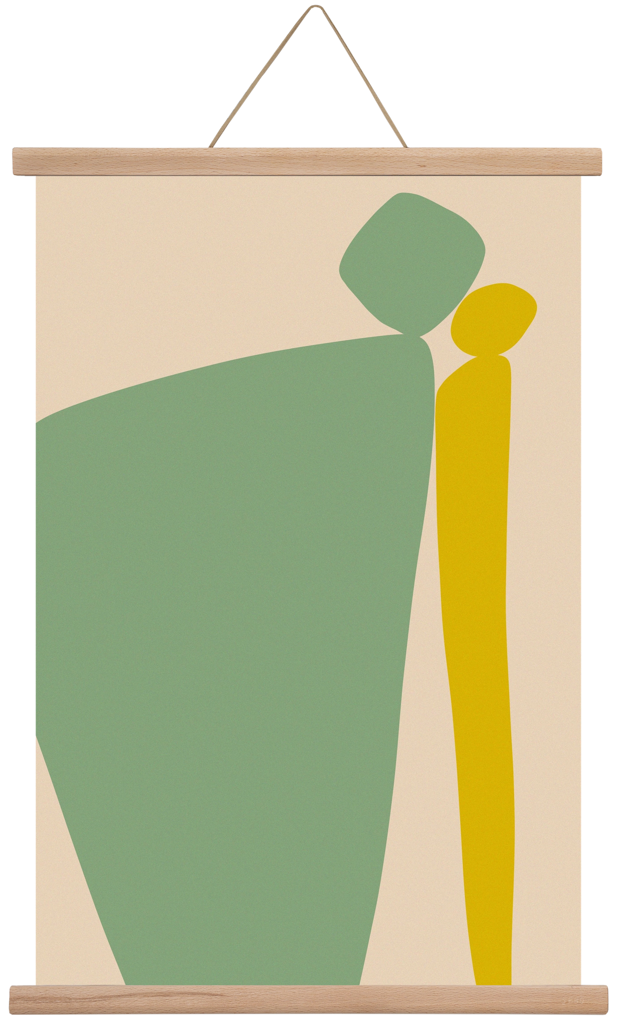 CONNECTIONS 2, 40x60 cm (40x60 cm), Tölgy akasztó