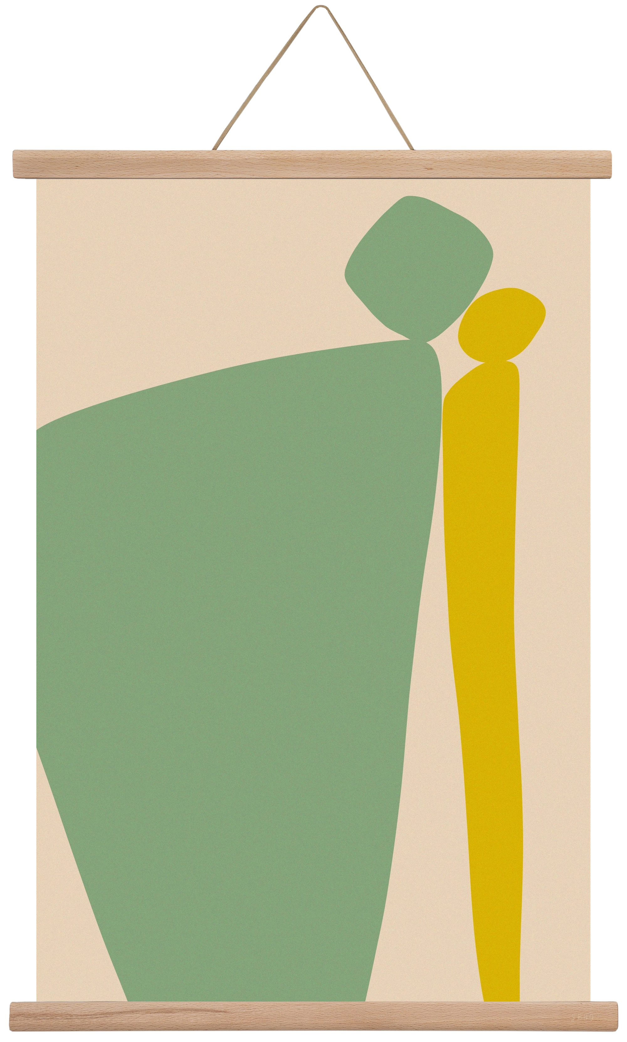 CONNECTIONS 2, 40x60 cm (40x60 cm), Tölgy akasztó