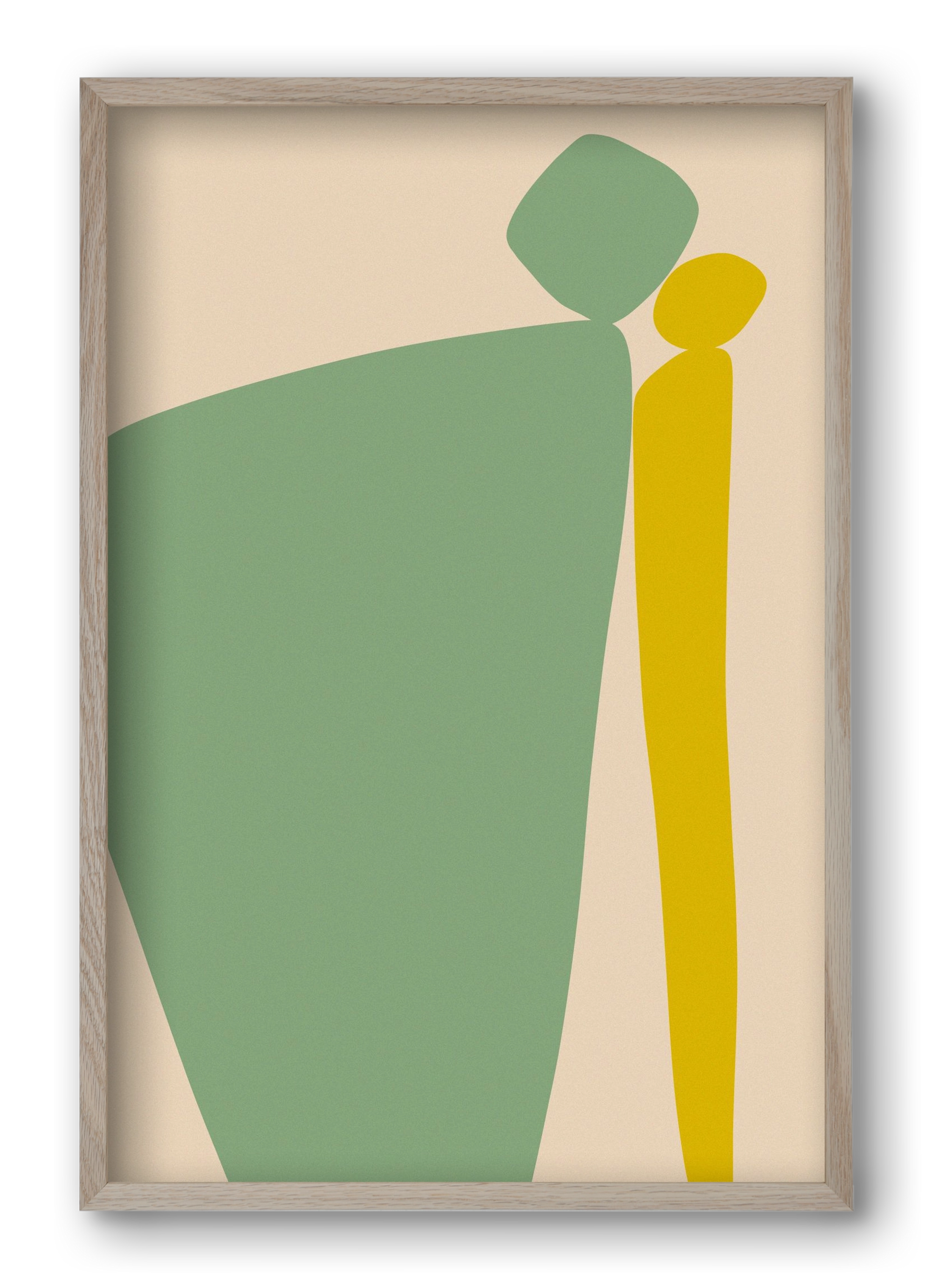 CONNECTIONS 2, 40x60 cm (40x60 cm), Tölgy keret