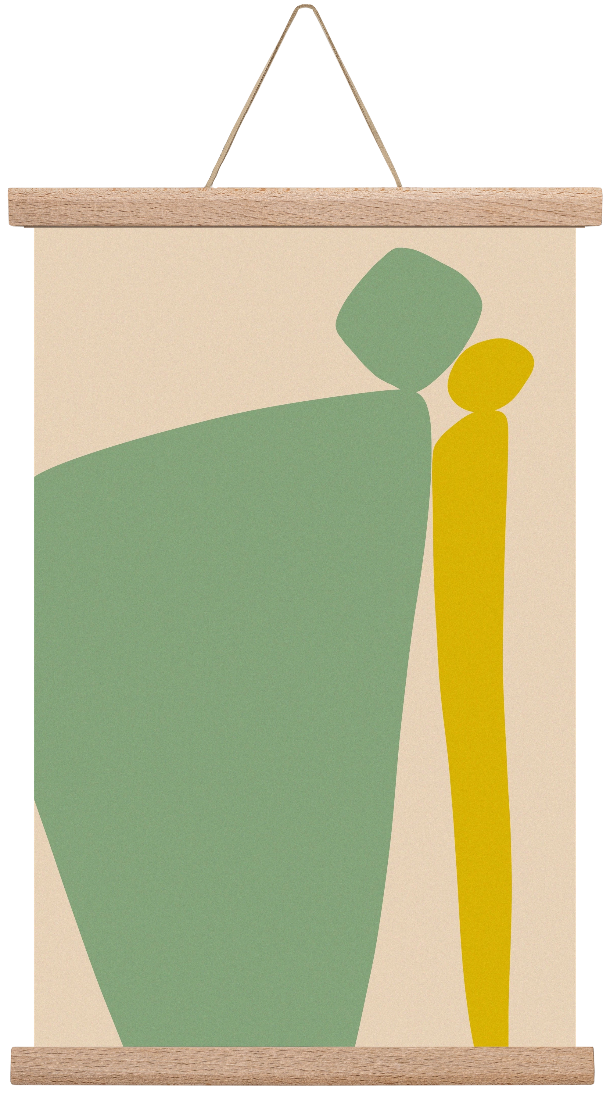 CONNECTIONS 2, 30x45 cm (30x45 cm), Tölgy akasztó