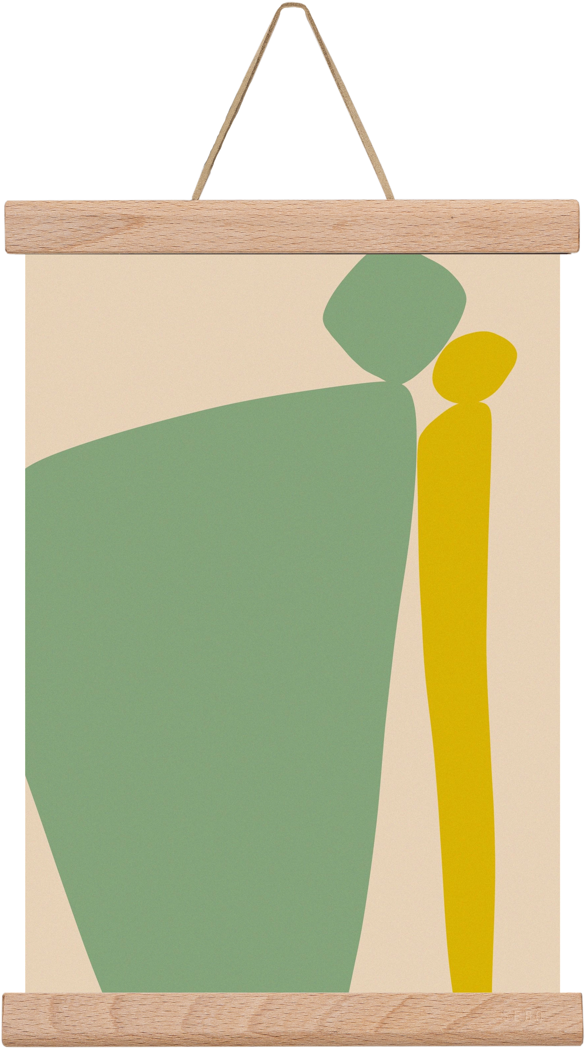 CONNECTIONS 2, 20x30 cm (20x30 cm), Tölgy akasztó