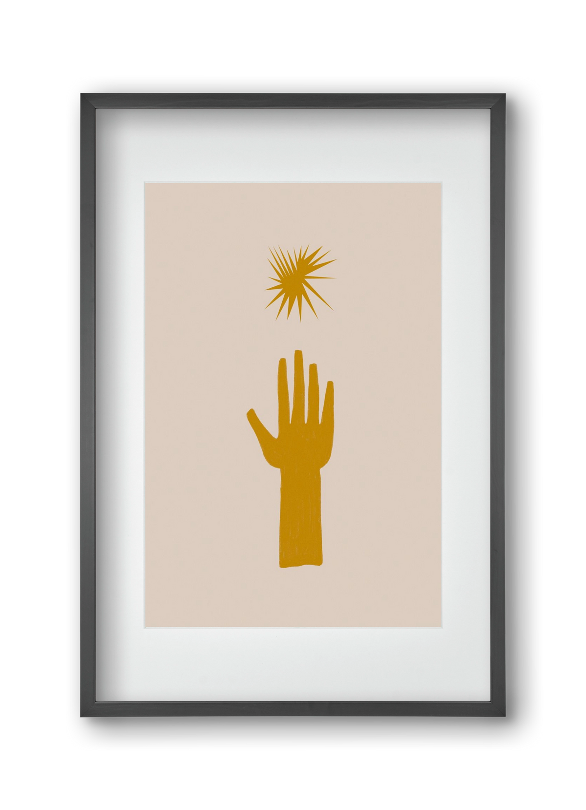 REACH FOR THE STARS, 30x45 cm (20x30 cm), Fekete keret, paszpartuval