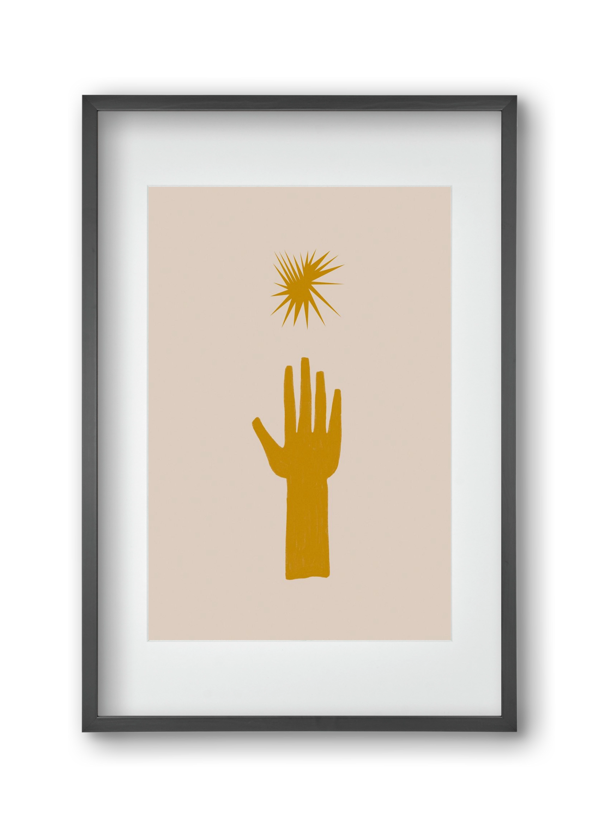 REACH FOR THE STARS, 30x45 cm (20x30 cm), Fekete keret, paszpartuval