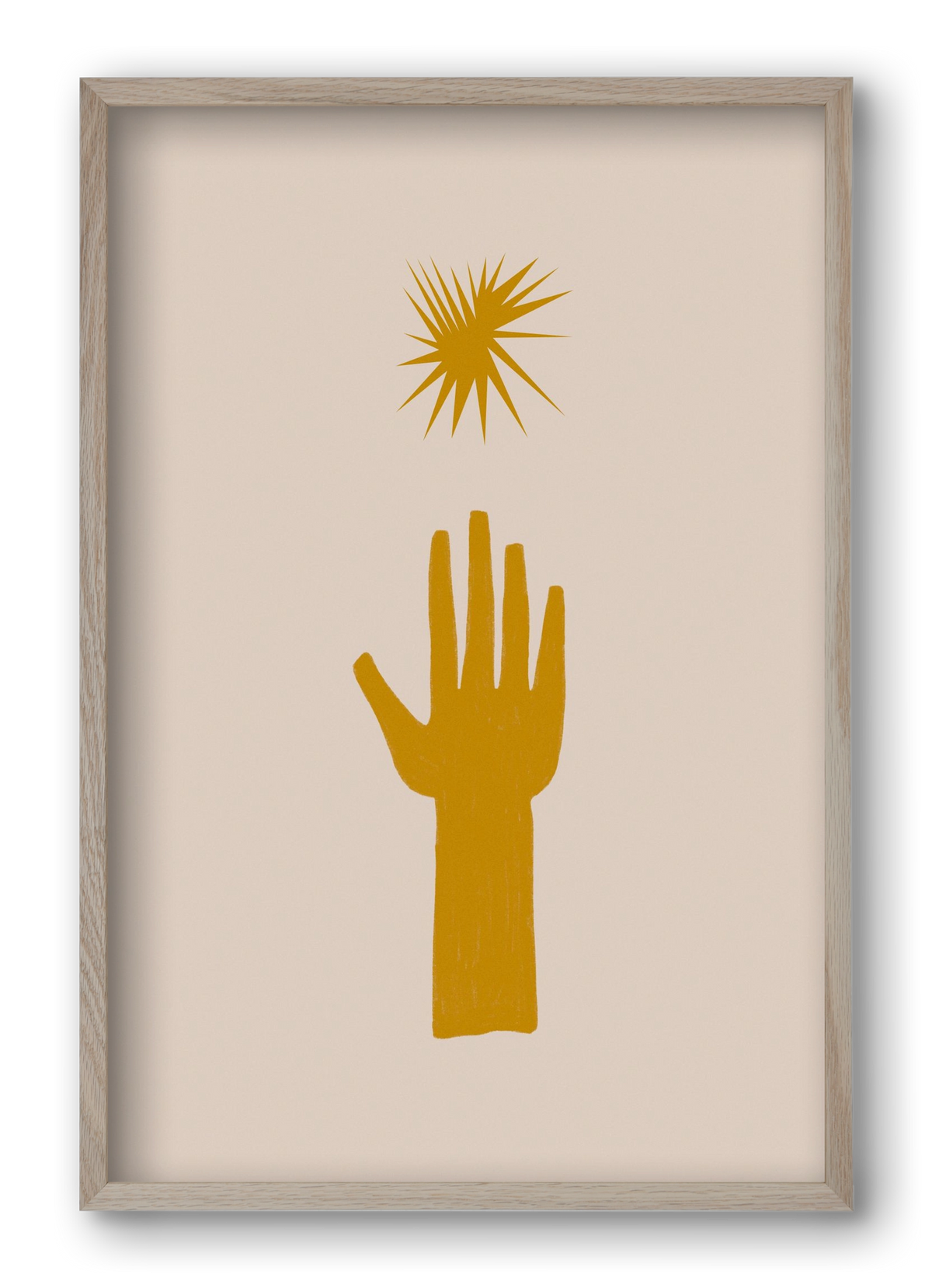 REACH FOR THE STARS, 40x60 cm (40x60 cm), Tölgy keret