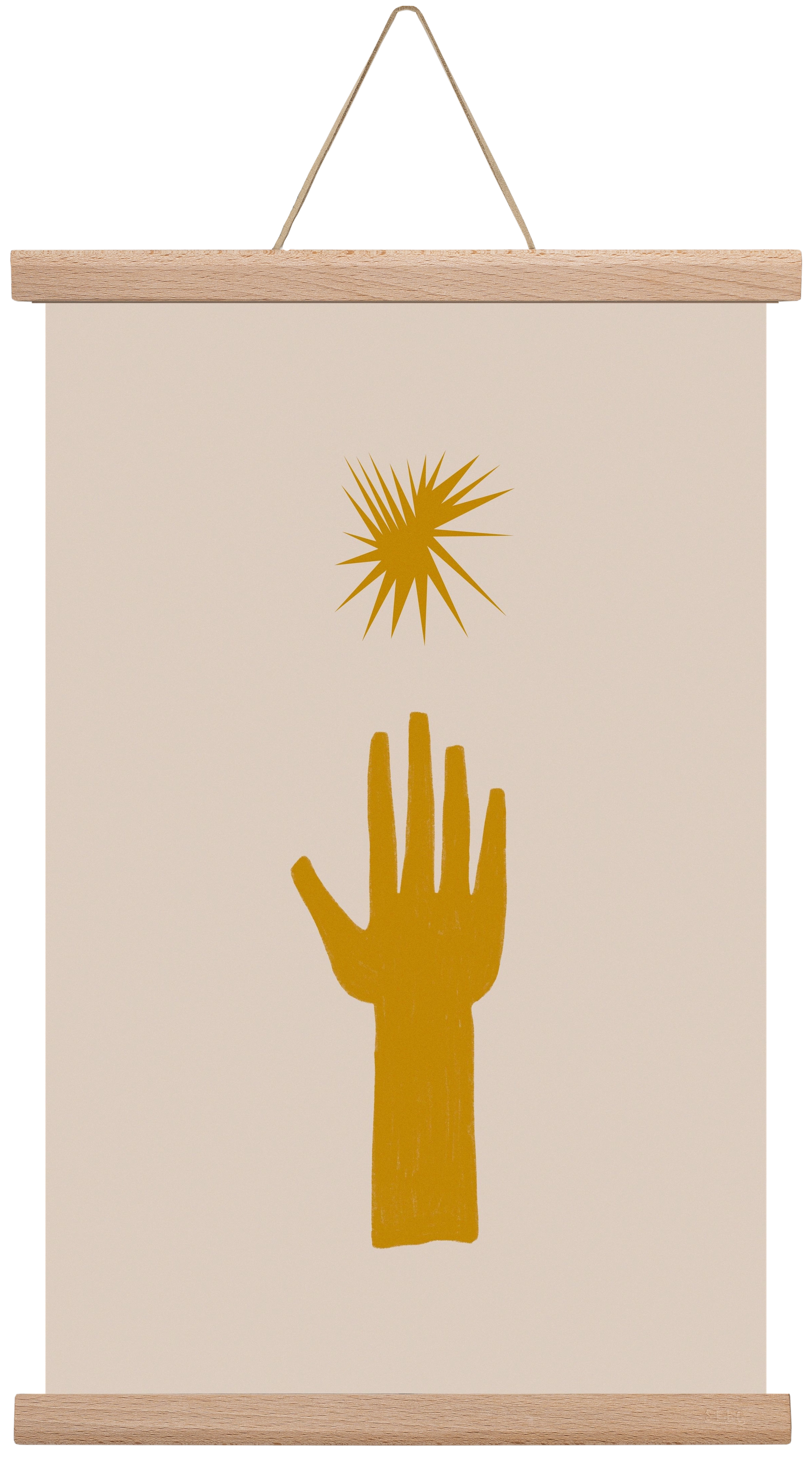 REACH FOR THE STARS, 30x45 cm (30x45 cm), Tölgy akasztó