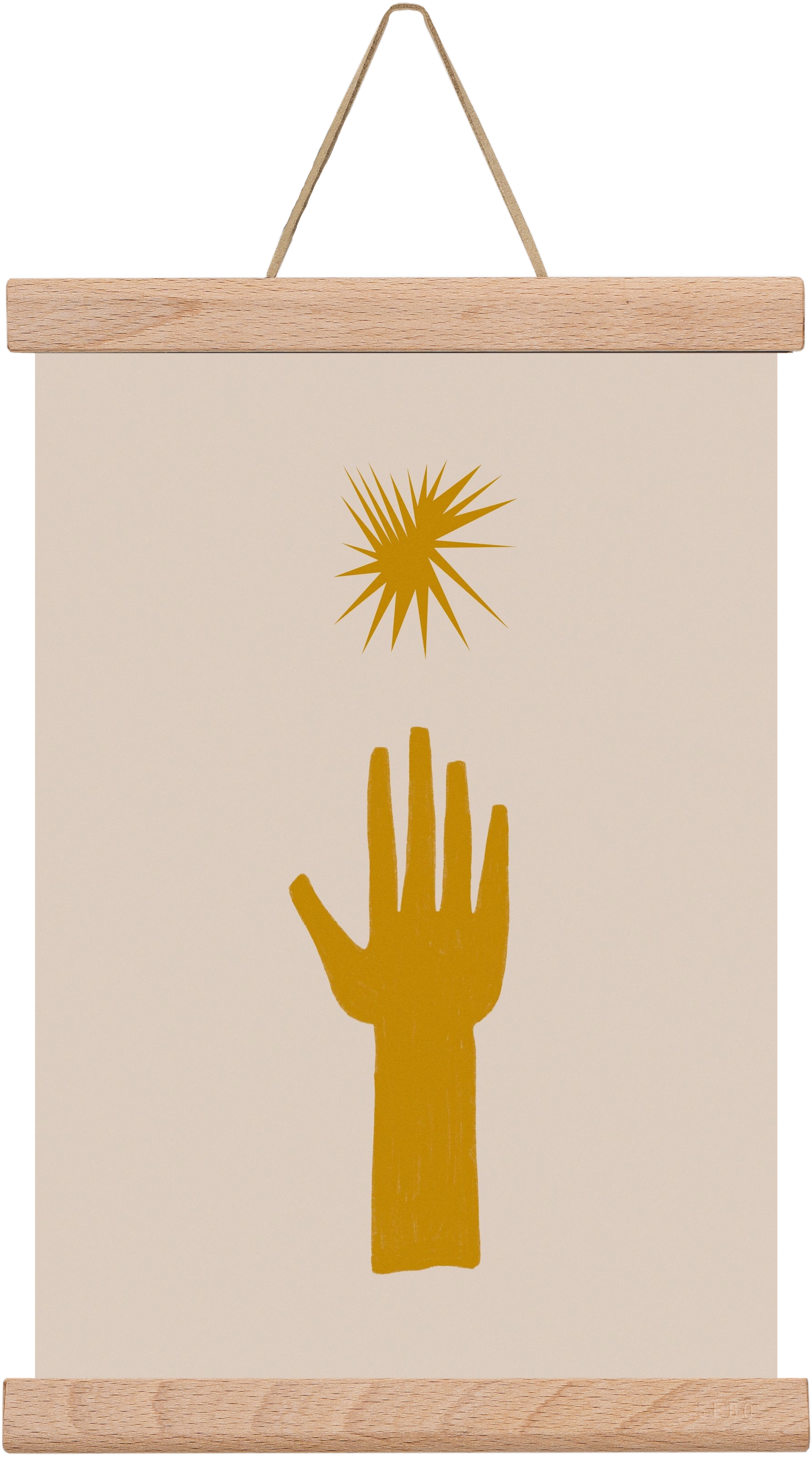 REACH FOR THE STARS, 20x30 cm (20x30 cm), Tölgy akasztó