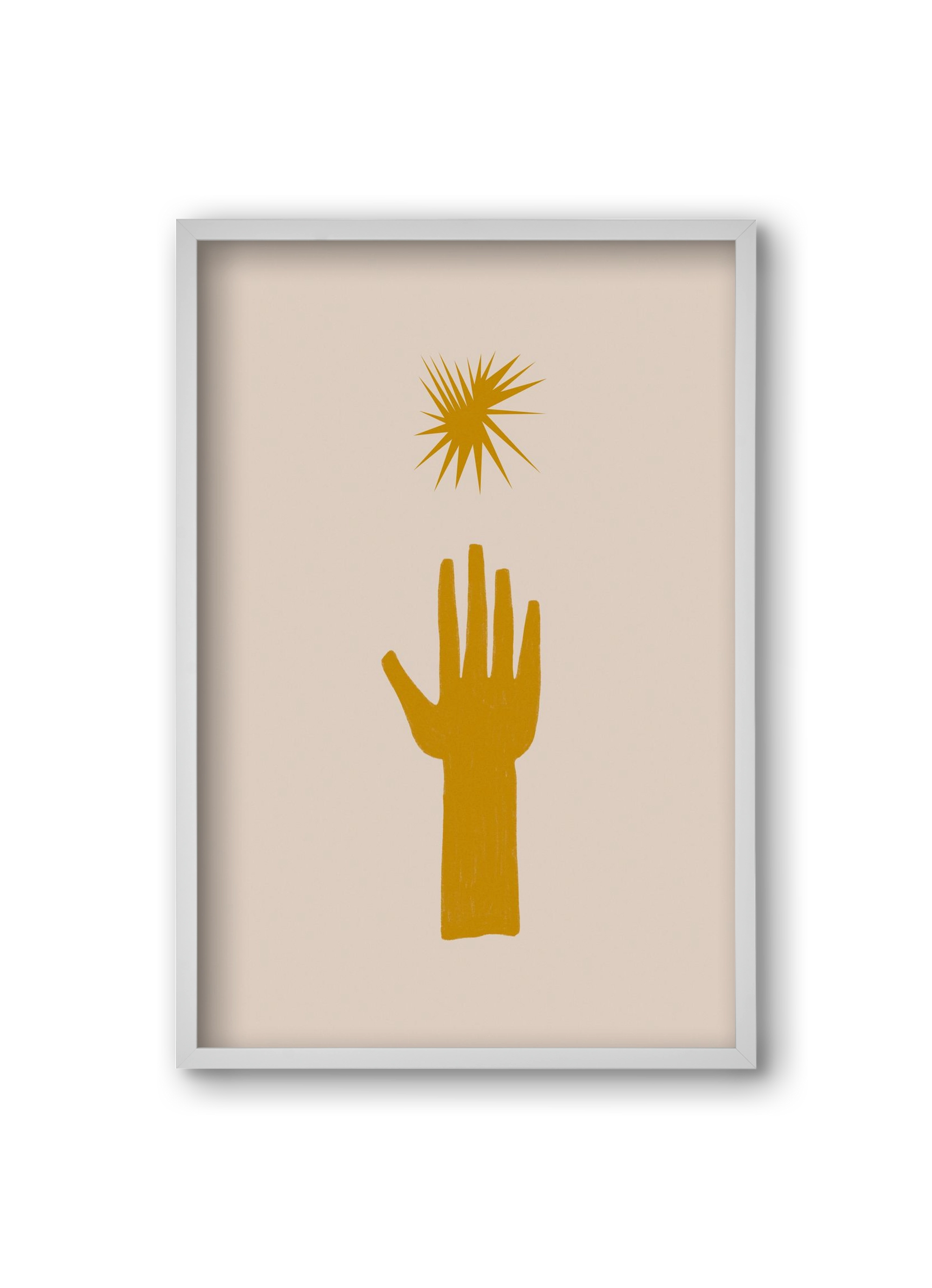 REACH FOR THE STARS, 20x30 cm (20x30 cm), Fehér keret