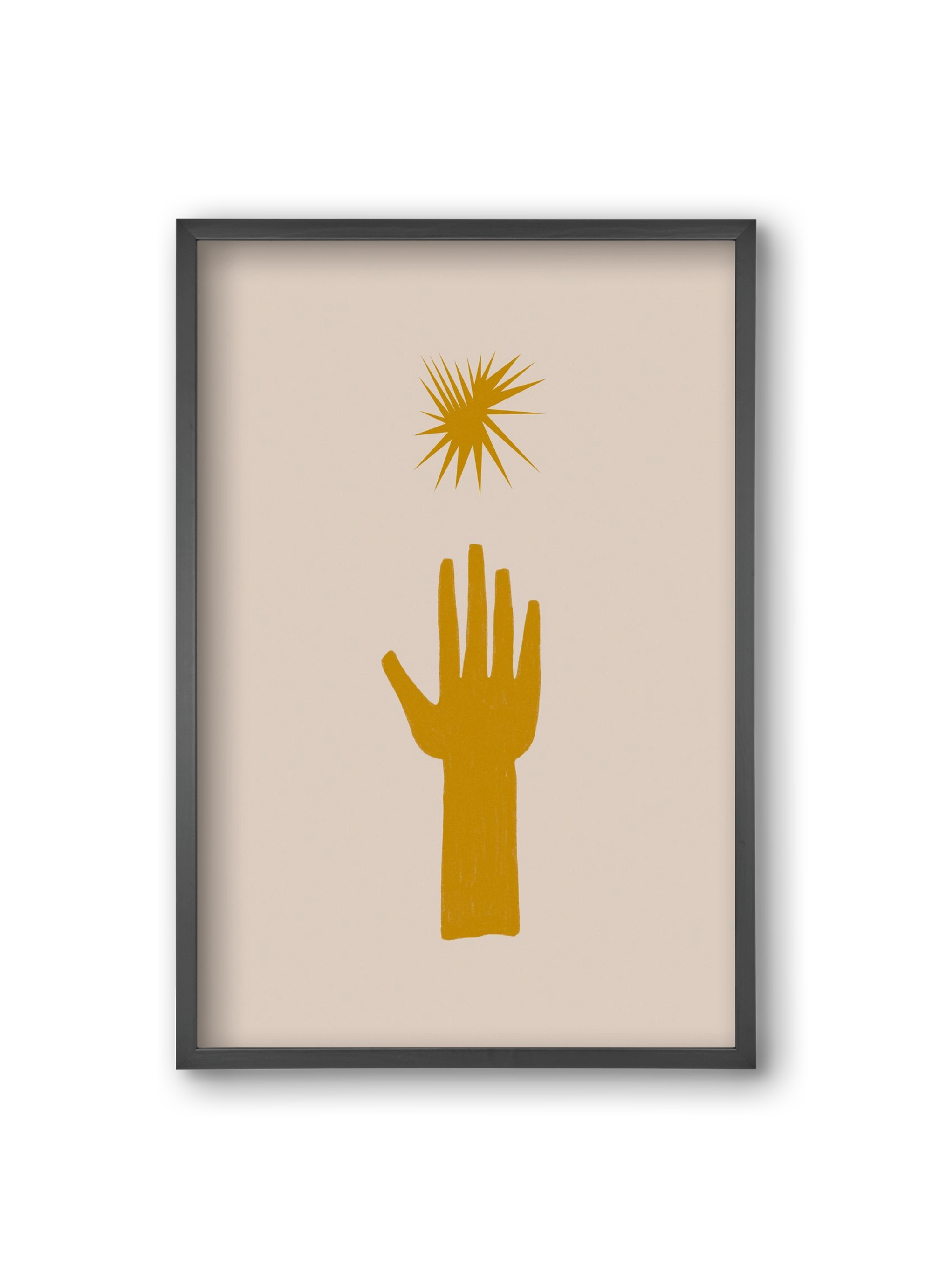 REACH FOR THE STARS, 20x30 cm (20x30 cm), Fekete keret