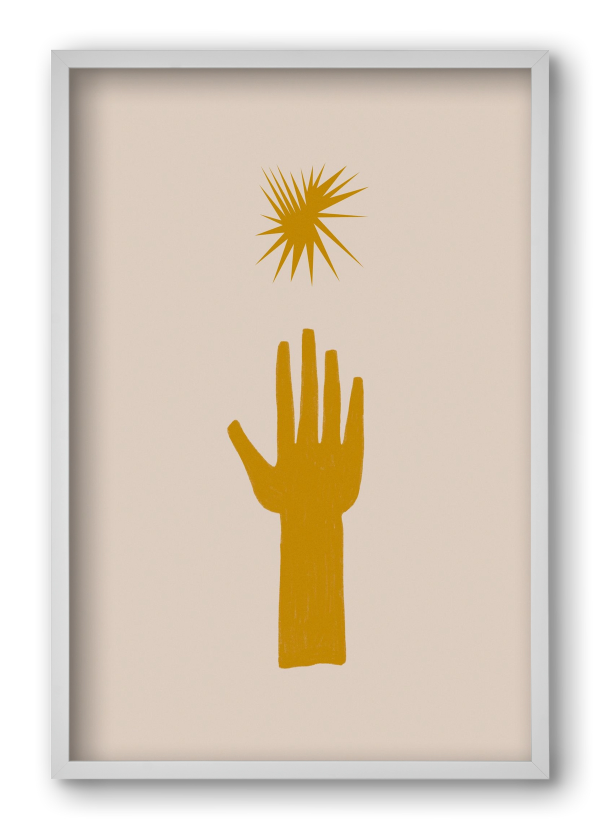 REACH FOR THE STARS, 40x60 cm (40x60 cm), Fehér keret