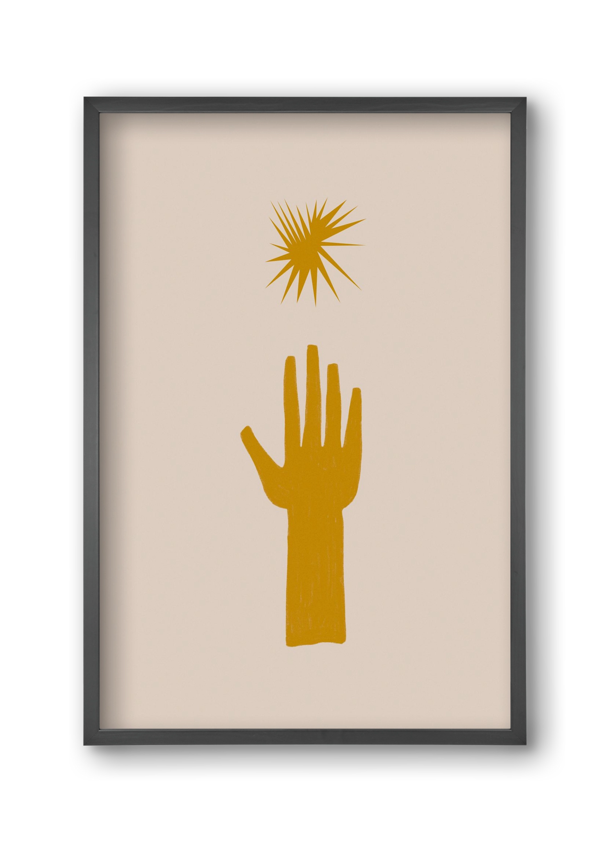 REACH FOR THE STARS, 30x45 cm (30x45 cm), Fekete keret