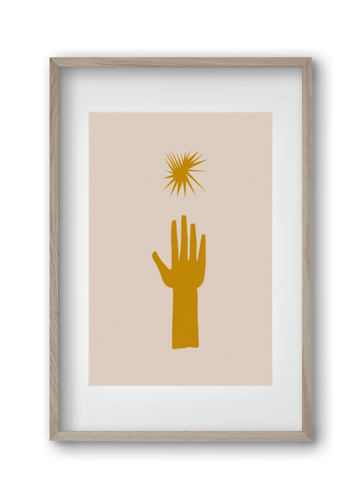 REACH FOR THE STARS, 30x45 cm (20x30 cm), Tölgy keret, paszpartuval