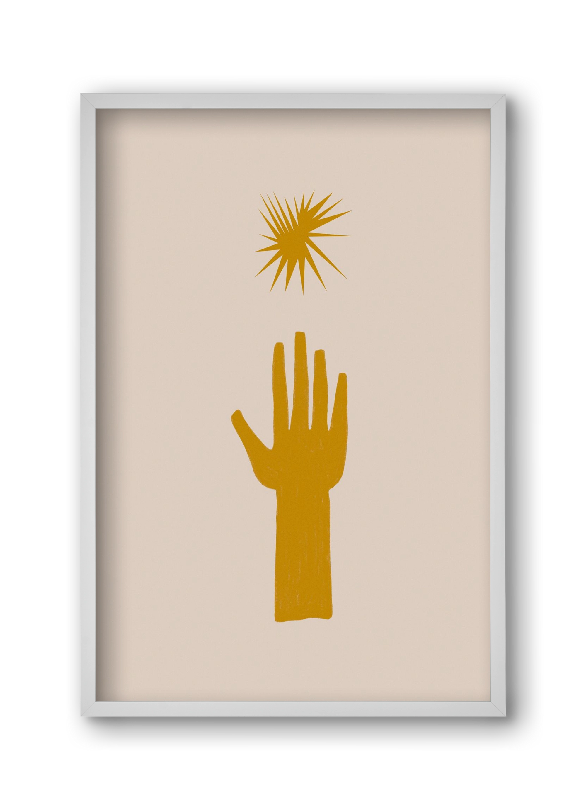 REACH FOR THE STARS, 30x45 cm (30x45 cm), Fehér keret