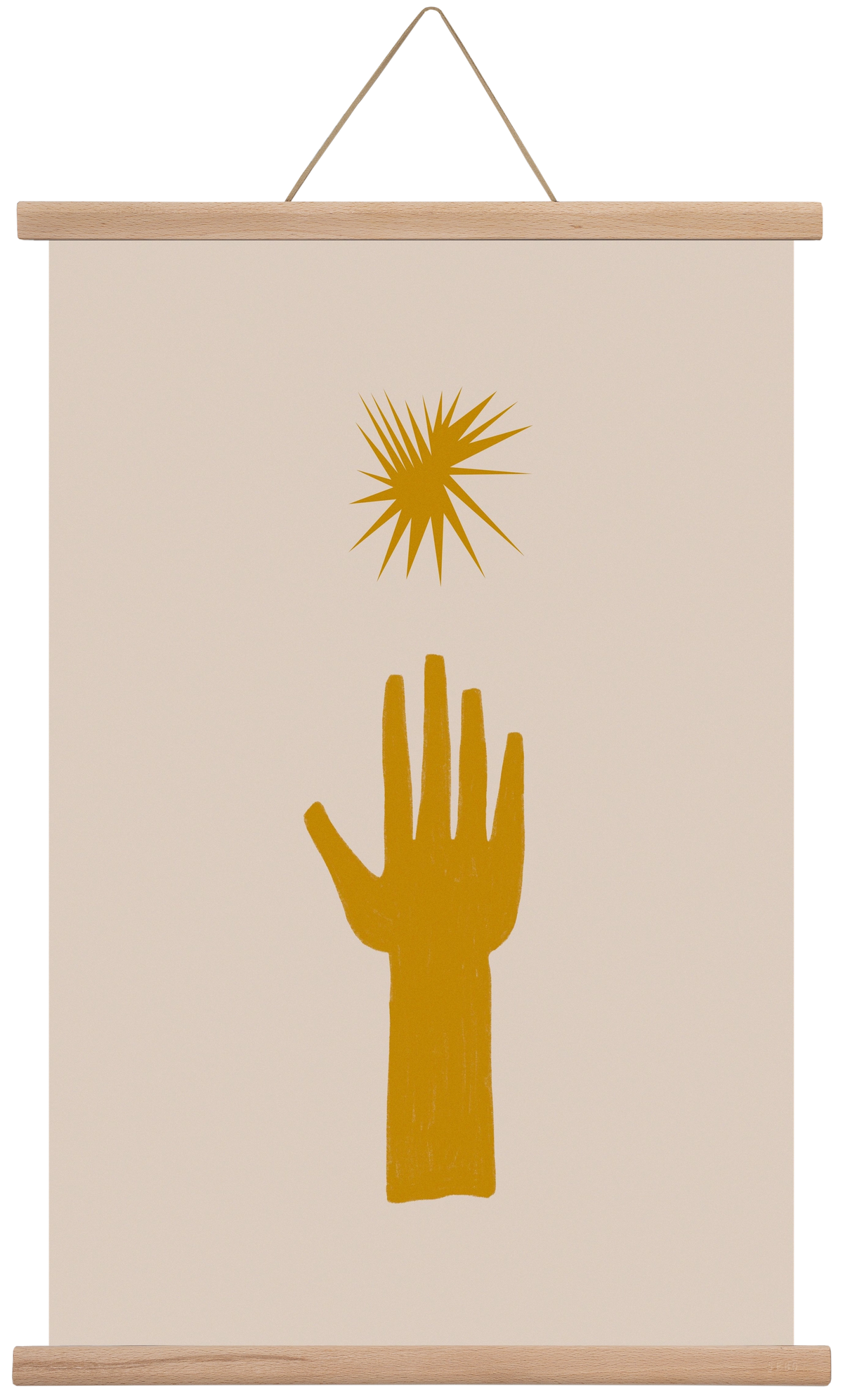 REACH FOR THE STARS, 40x60 cm (40x60 cm), Tölgy akasztó