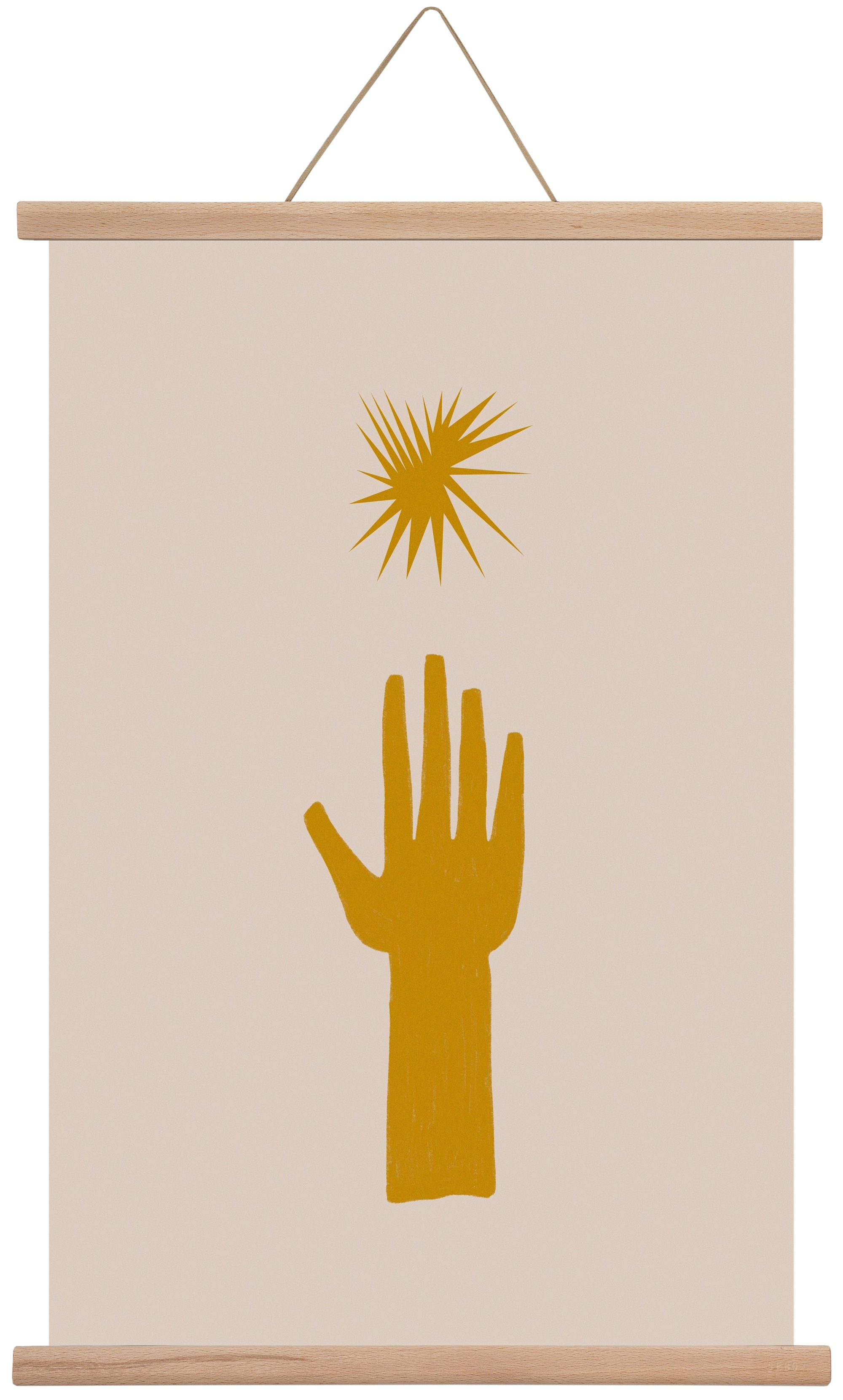 REACH FOR THE STARS, 40x60 cm (40x60 cm), Tölgy akasztó