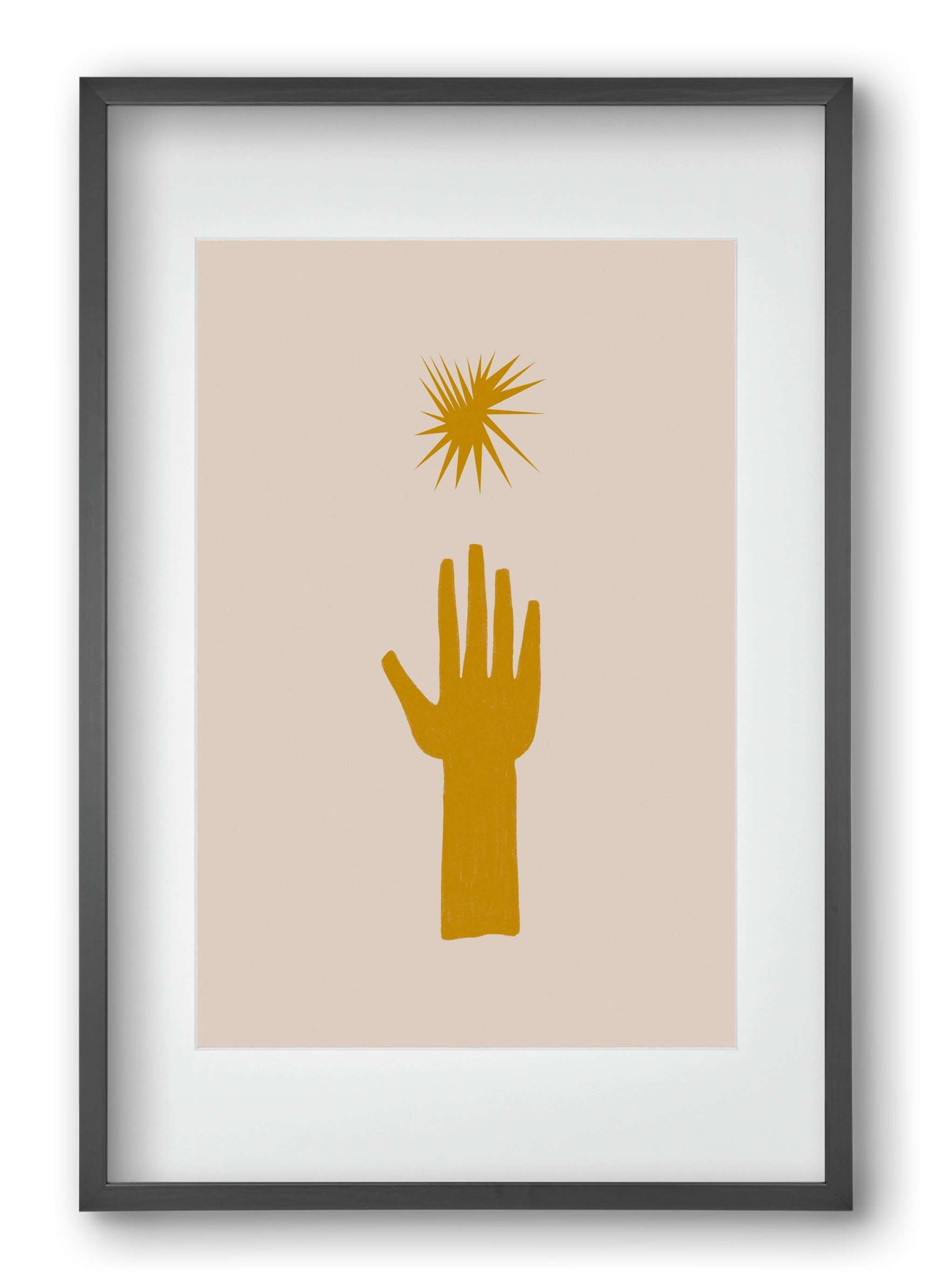 REACH FOR THE STARS, 40x60 cm (30x45 cm), Fekete keret, paszpartuval