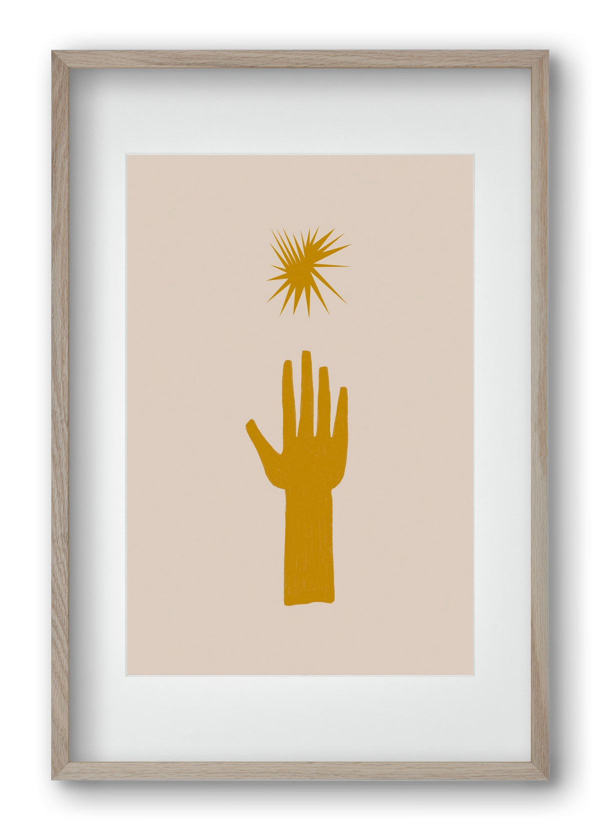 REACH FOR THE STARS, 40x60 cm (30x45 cm), Tölgy keret, paszpartuval