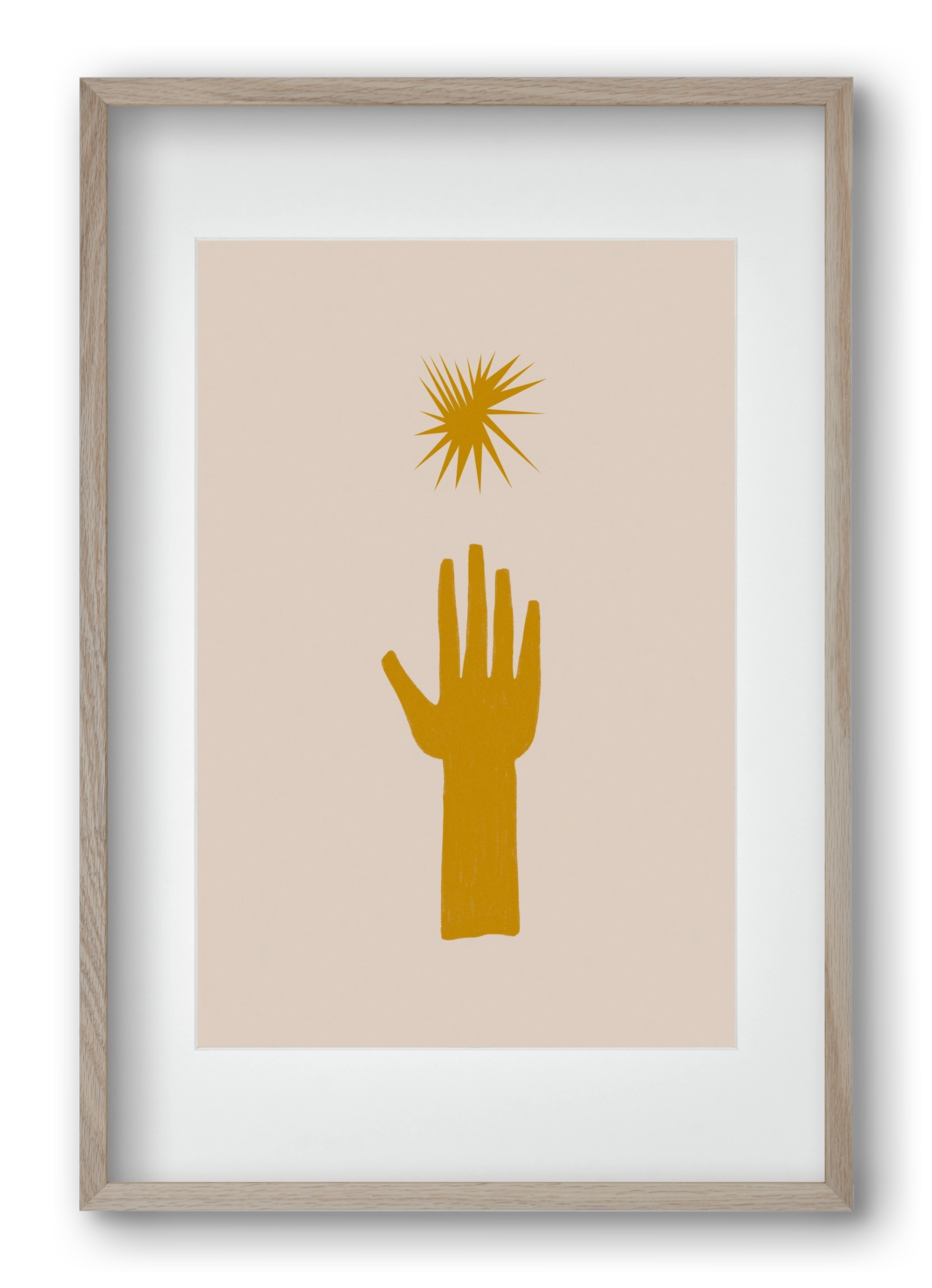 REACH FOR THE STARS, 40x60 cm (30x45 cm), Tölgy keret, paszpartuval