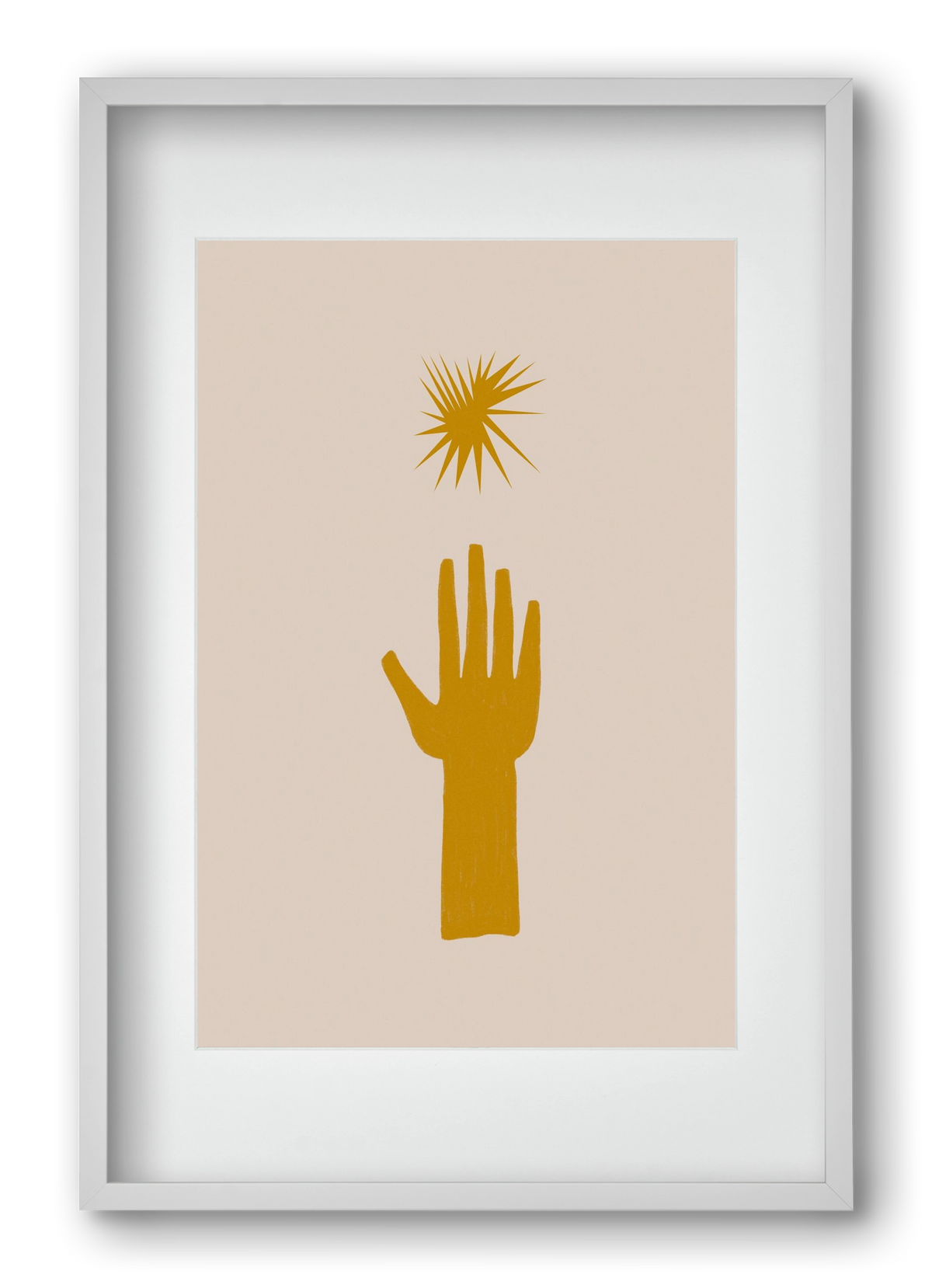 REACH FOR THE STARS, 40x60 cm (30x45 cm), Fehér keret, paszpartuval