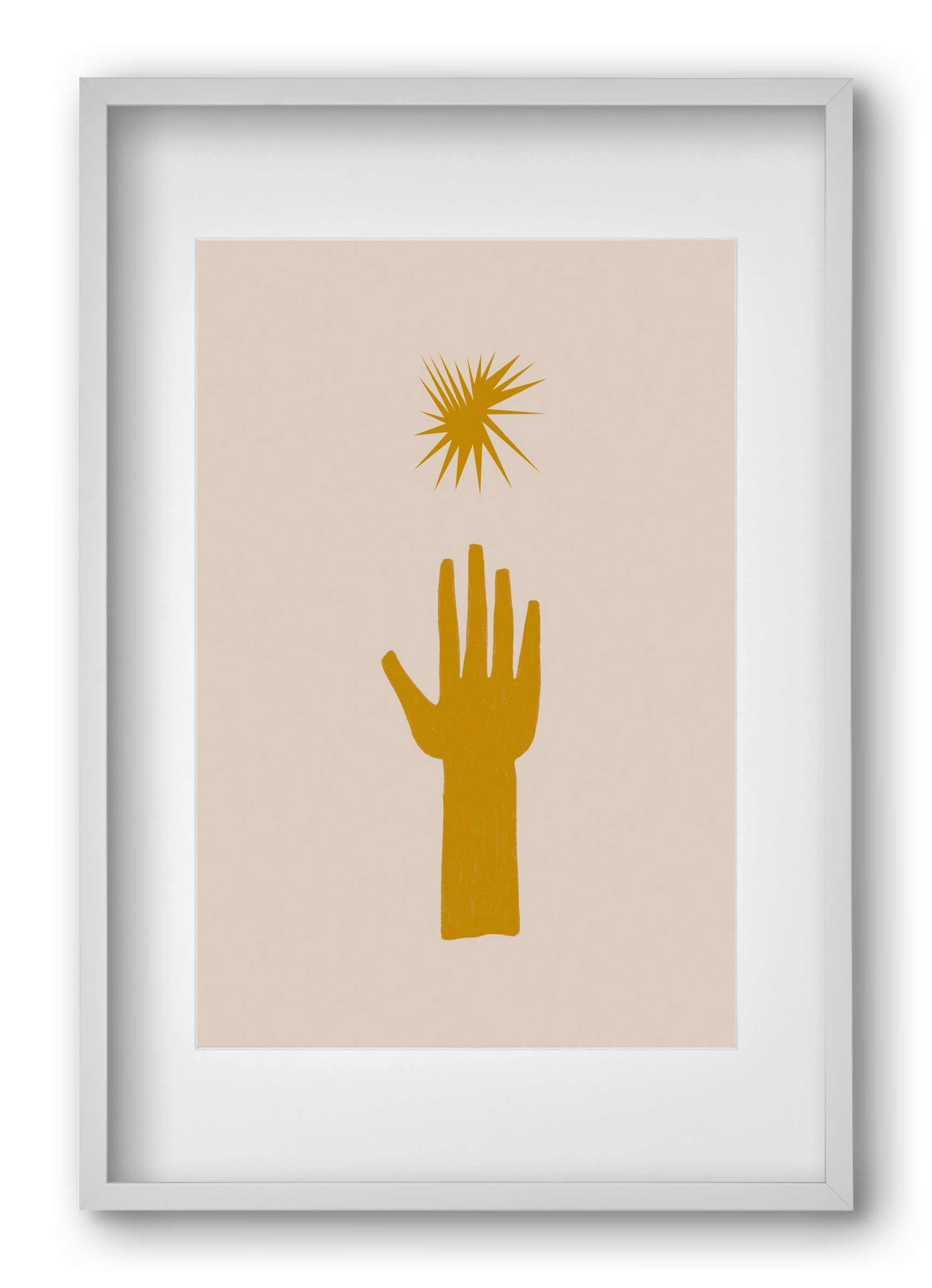 REACH FOR THE STARS, 40x60 cm (30x45 cm), Fehér keret, paszpartuval