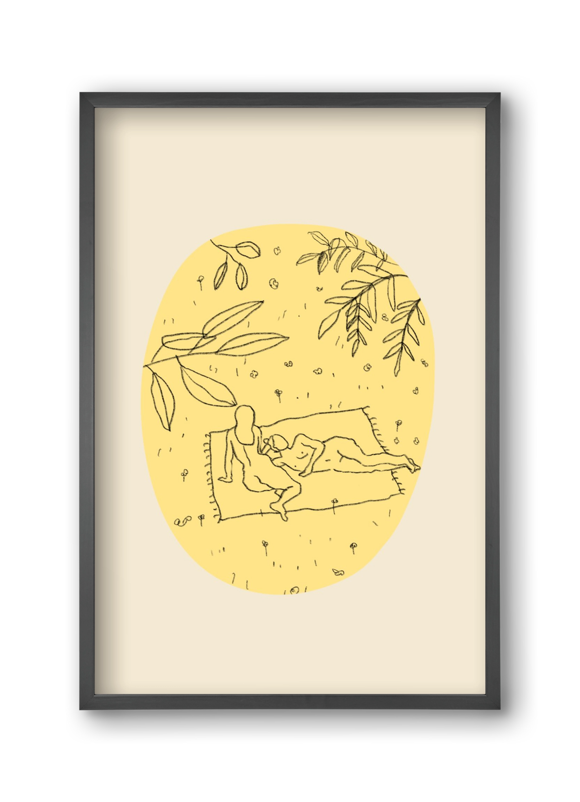 Calm spring, 30x45 cm (30x45 cm), Fekete keret