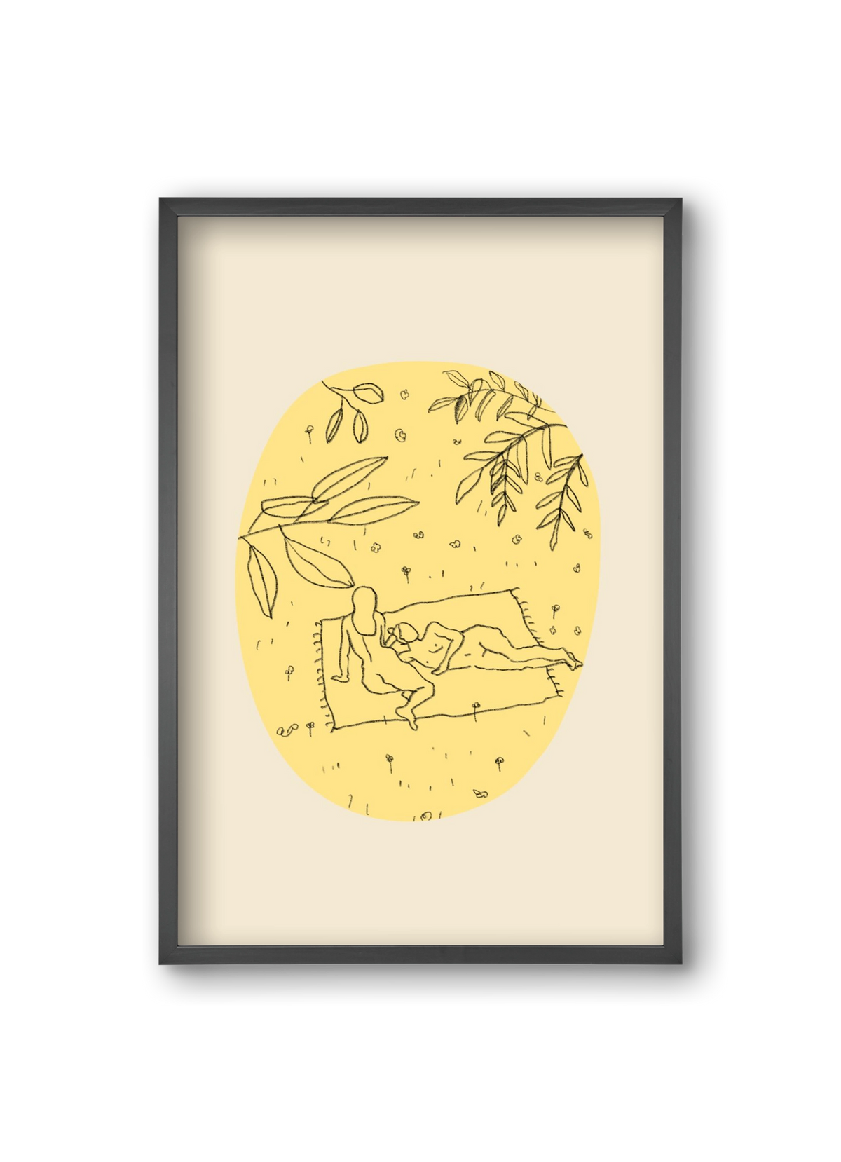 Calm spring, 20x30 cm (20x30 cm), Fekete keret