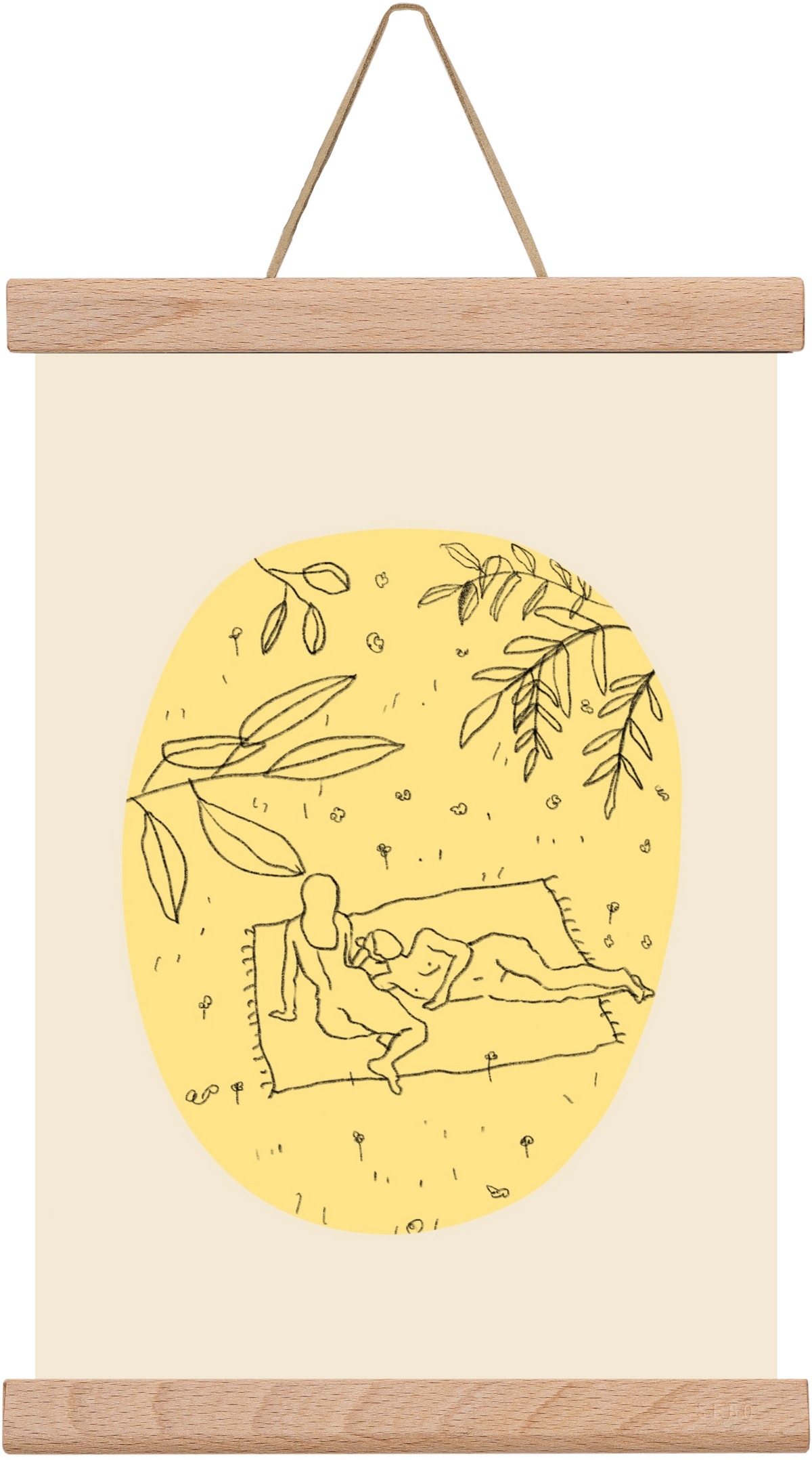 Calm spring, 20x30 cm (20x30 cm), Tölgy akasztó