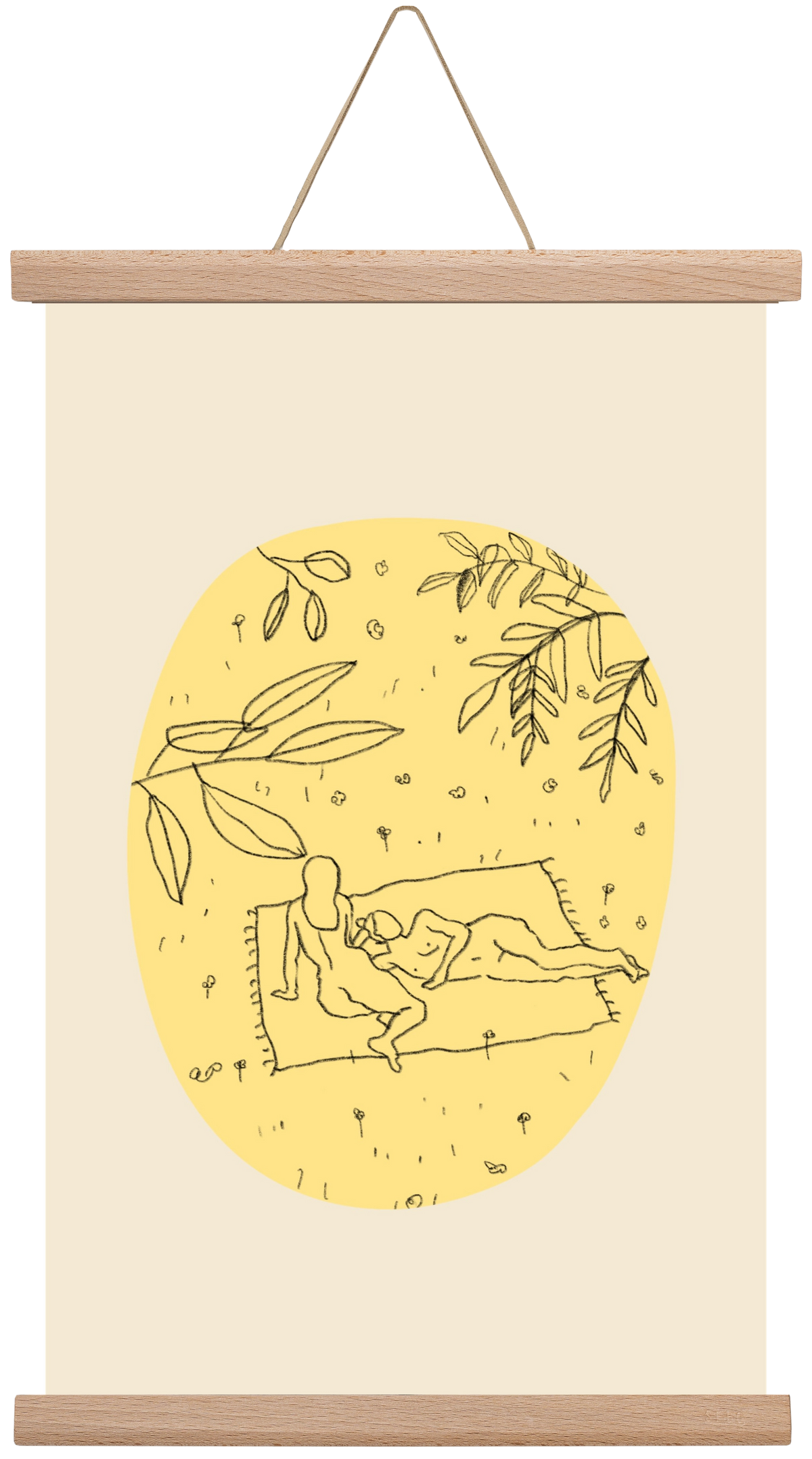 Calm spring, 30x45 cm (30x45 cm), Tölgy akasztó