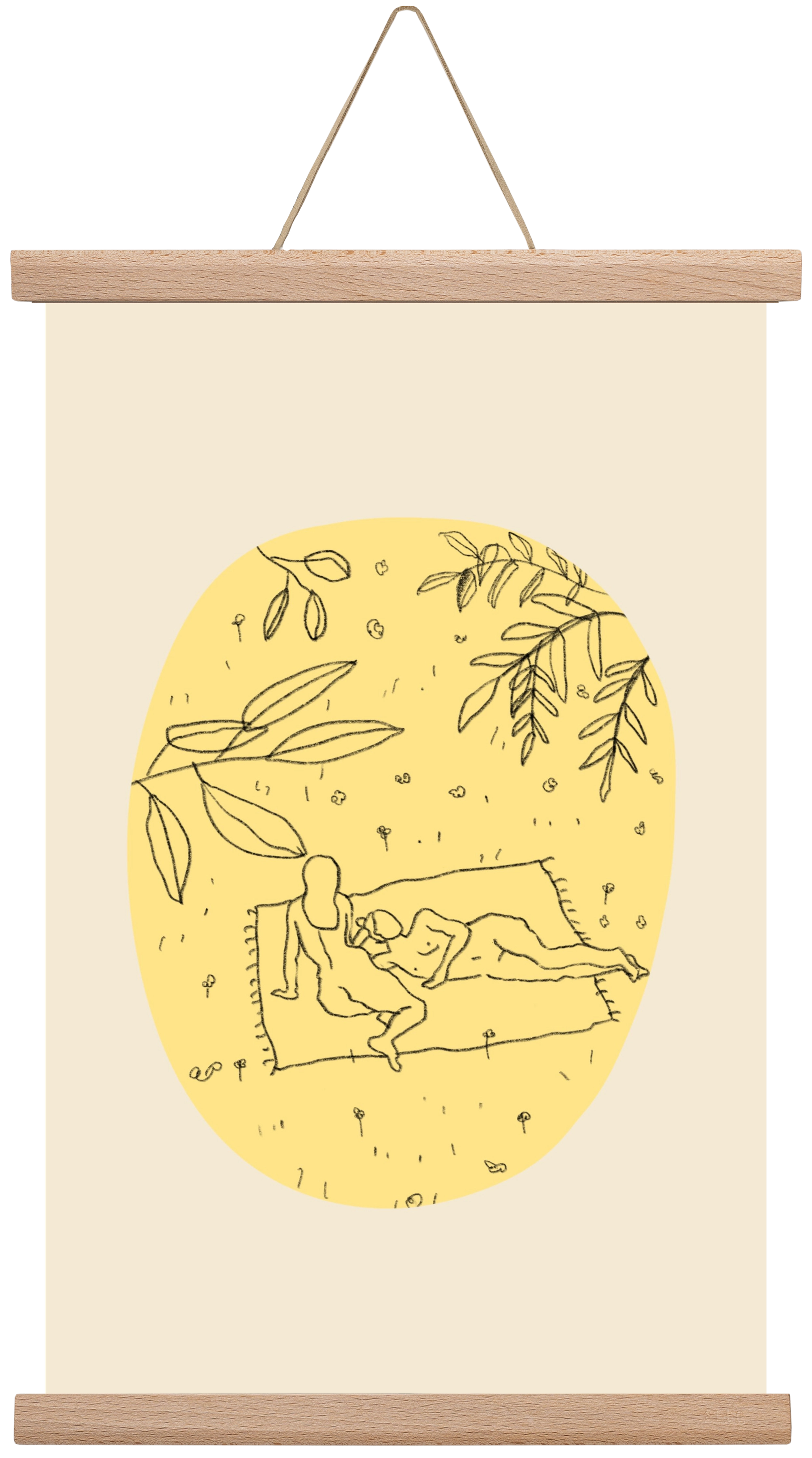 Calm spring, 30x45 cm (30x45 cm), Tölgy akasztó