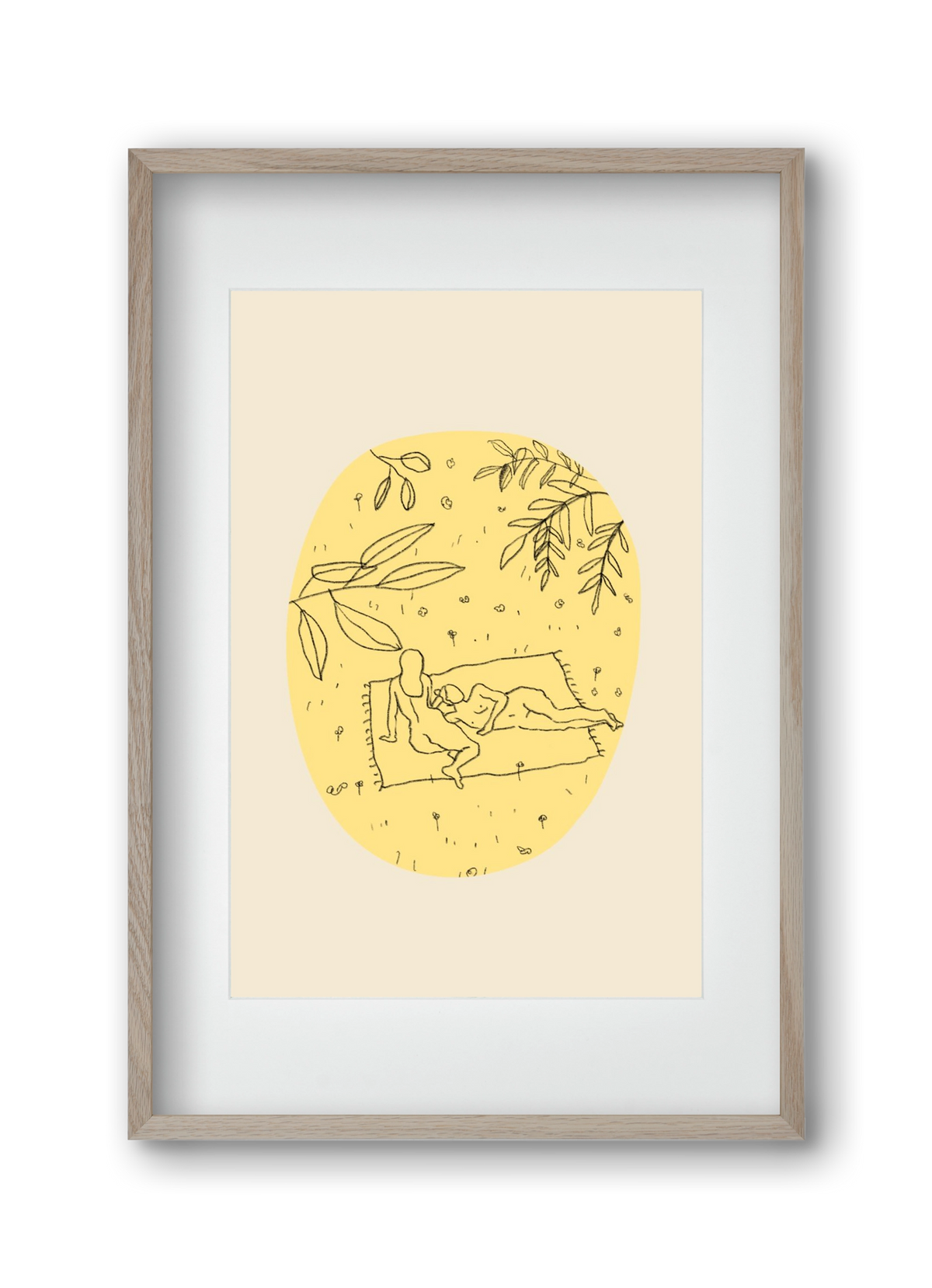 Calm spring, 30x45 cm (20x30 cm), Tölgy keret, paszpartuval