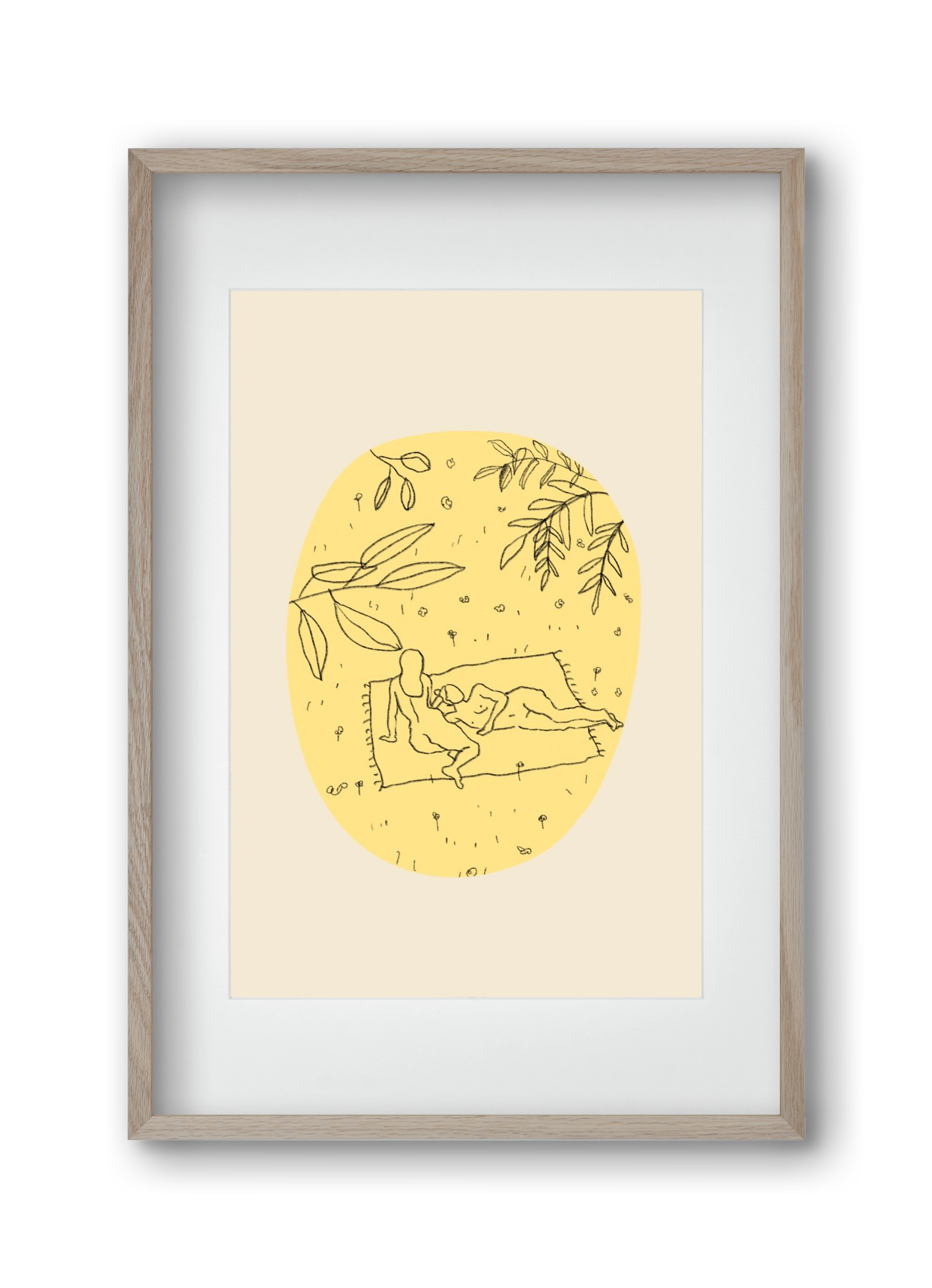 Calm spring, 30x45 cm (20x30 cm), Tölgy keret, paszpartuval