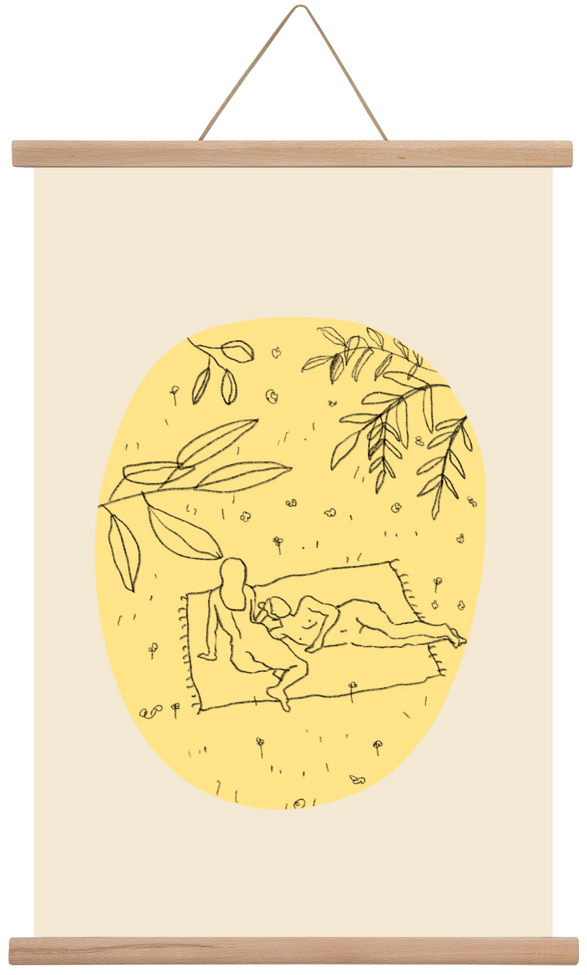 Calm spring, 40x60 cm (40x60 cm), Tölgy akasztó