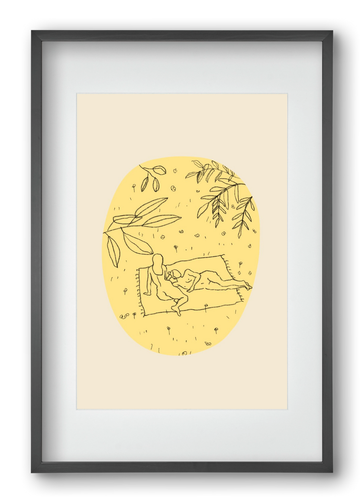 Calm spring, 40x60 cm (30x45 cm), Fekete keret, paszpartuval